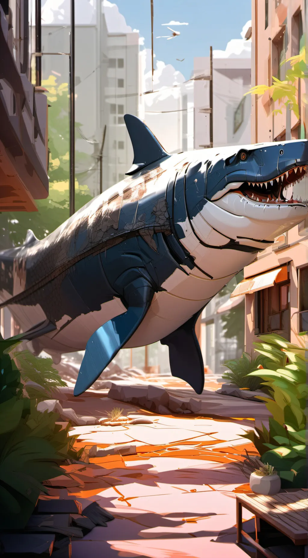 ai character: mosasaurs background