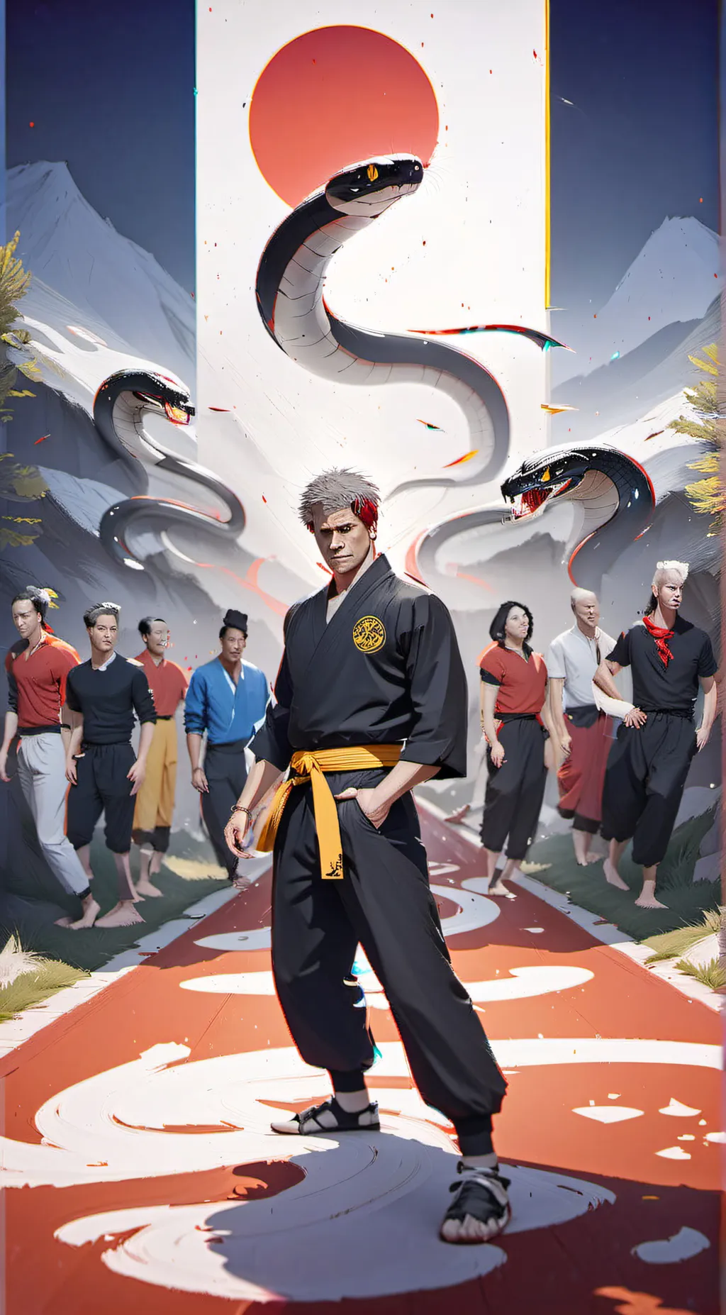 ai character: cobra kai background
