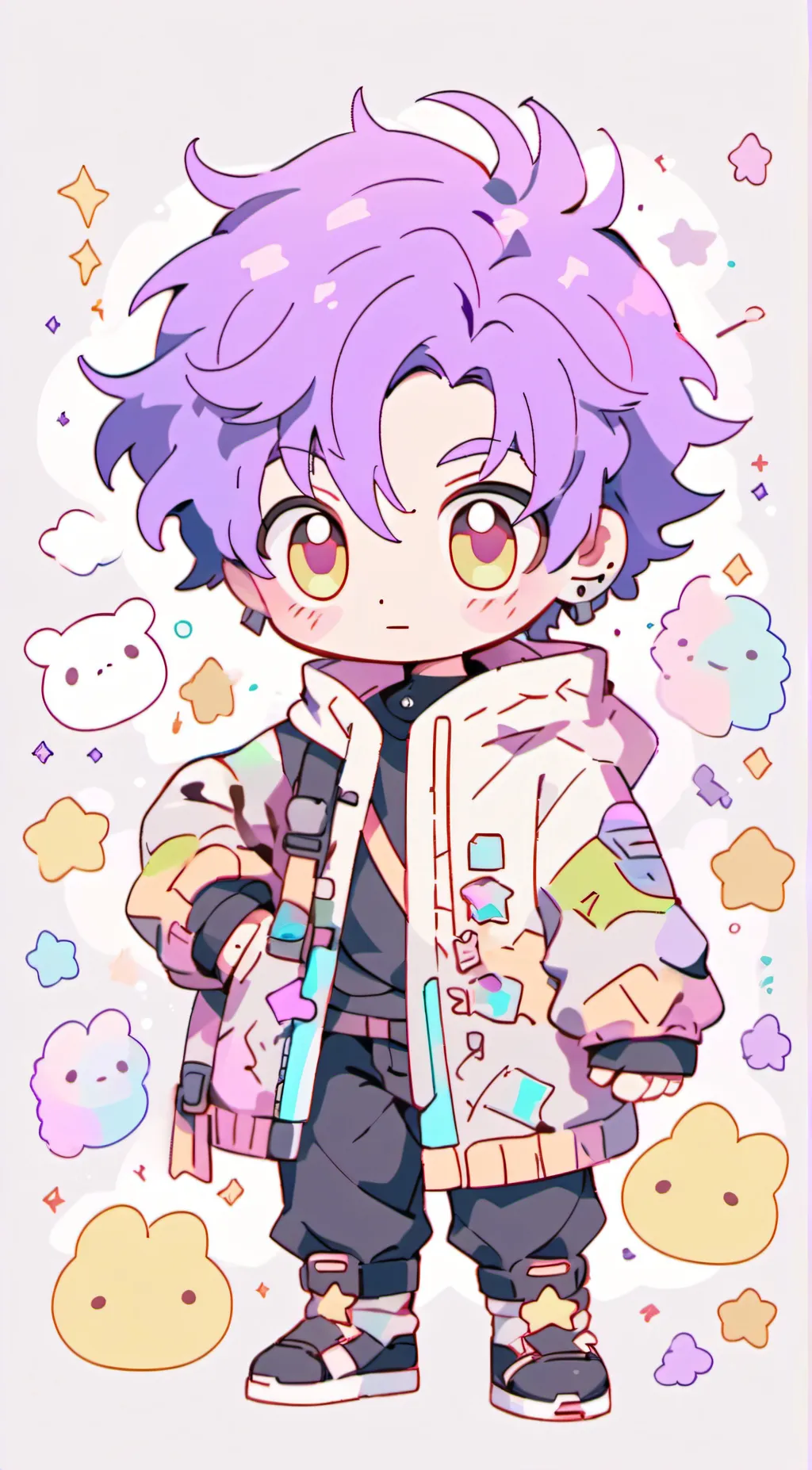 ai character: Vortex background