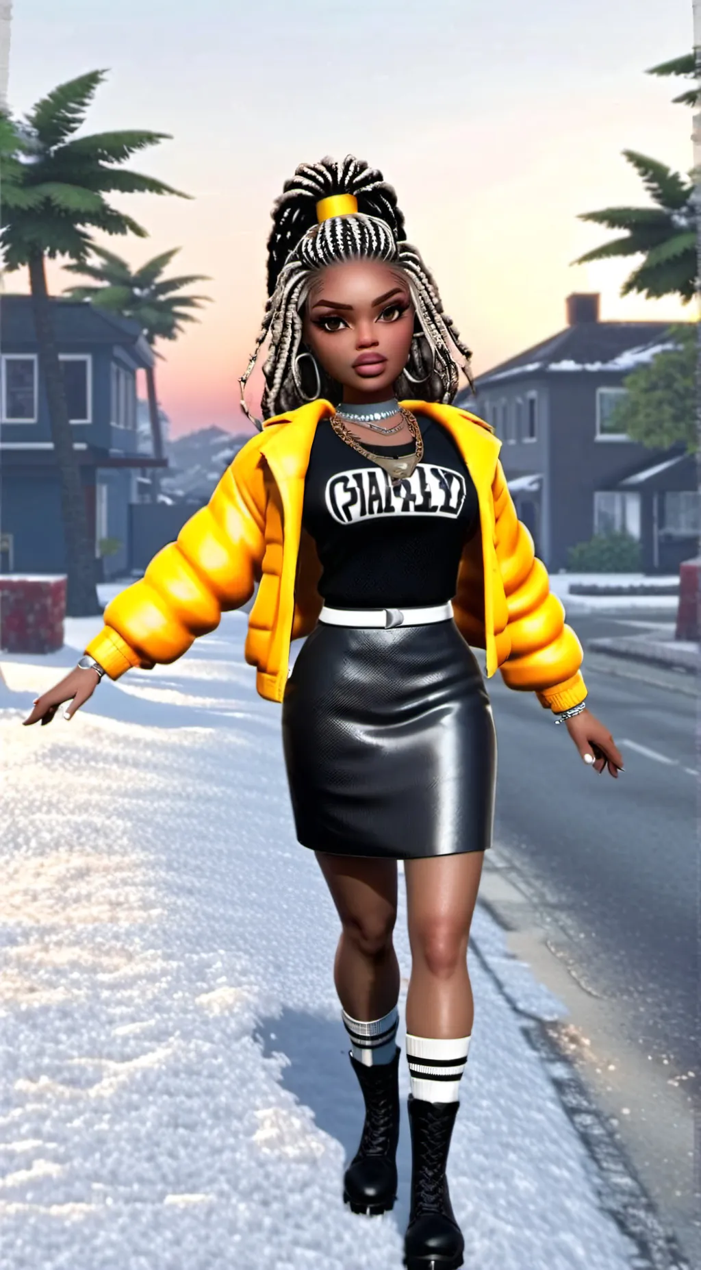 ai character: ex girlfriend  background