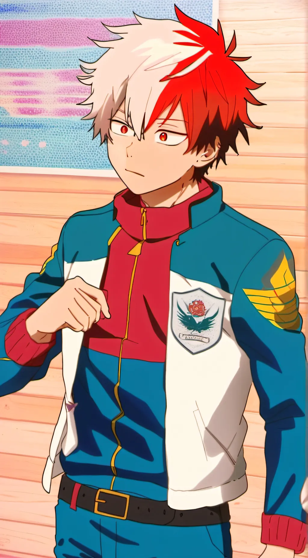 ai character: Todoroki Shoto  background