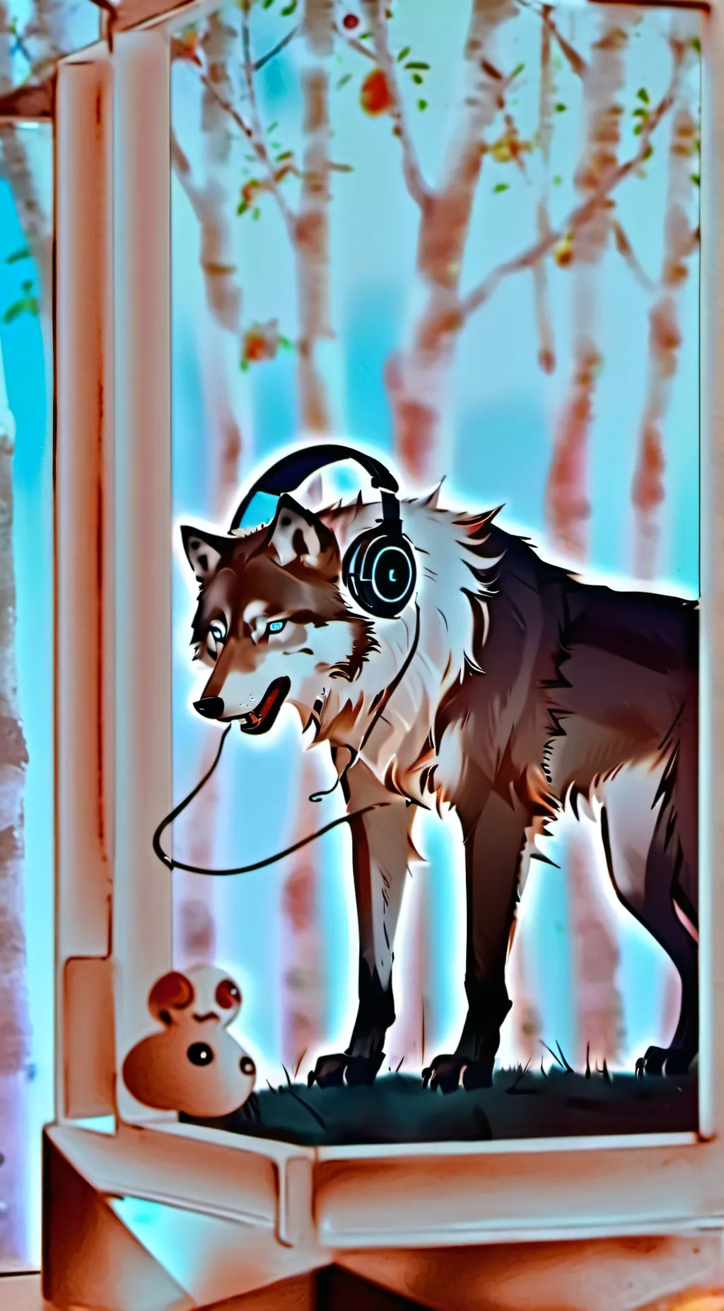 ai character: skull background