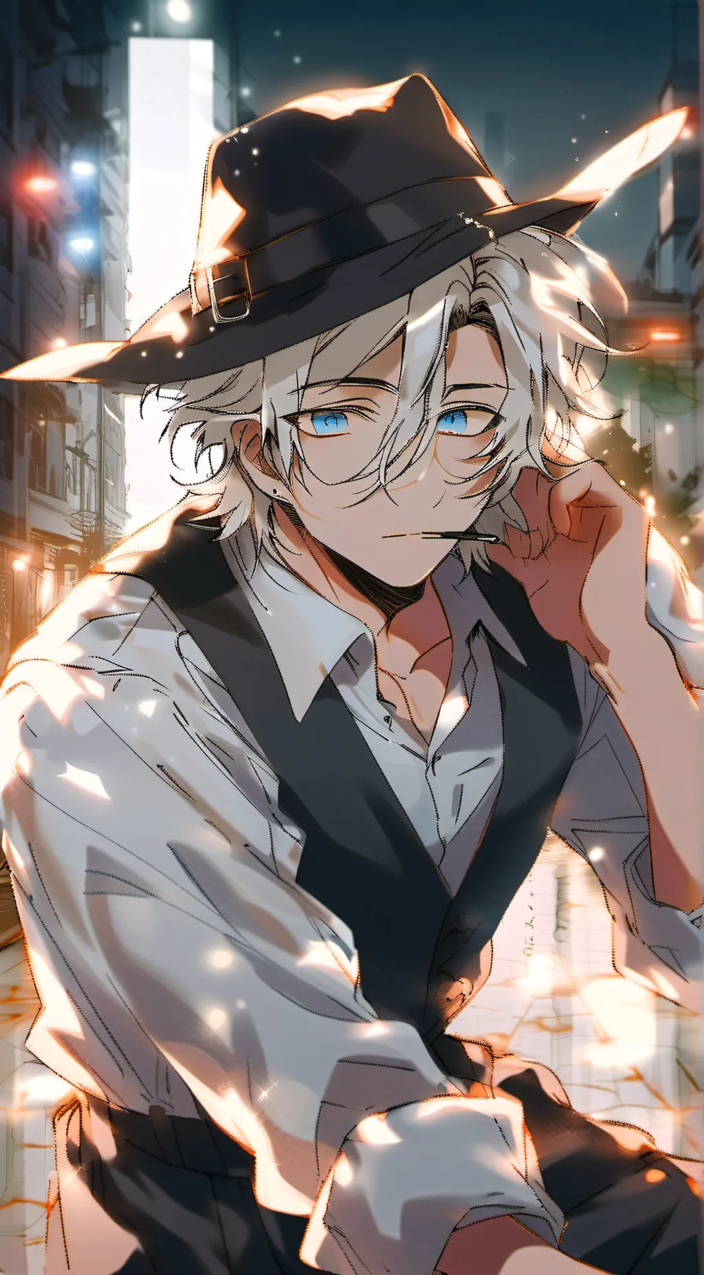 ai character: ꧁☆*S͙A͙M͙*☆꧂ background