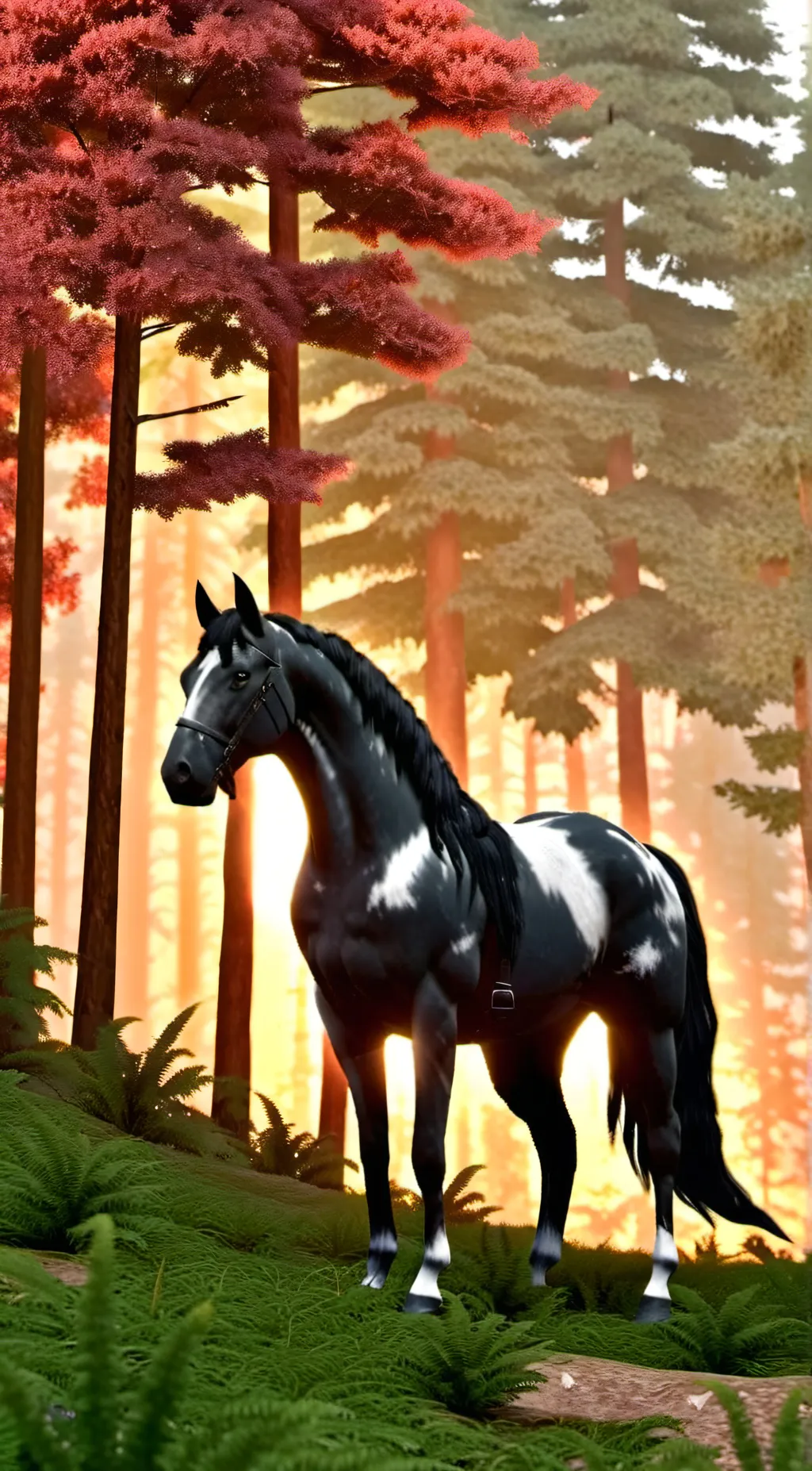 ai character: Horse background