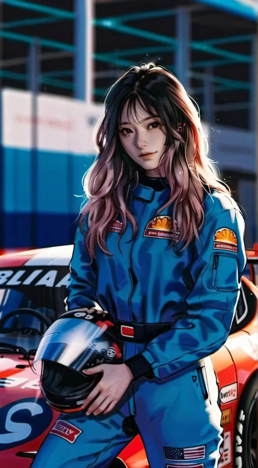 ai character: OVER DRIVE background