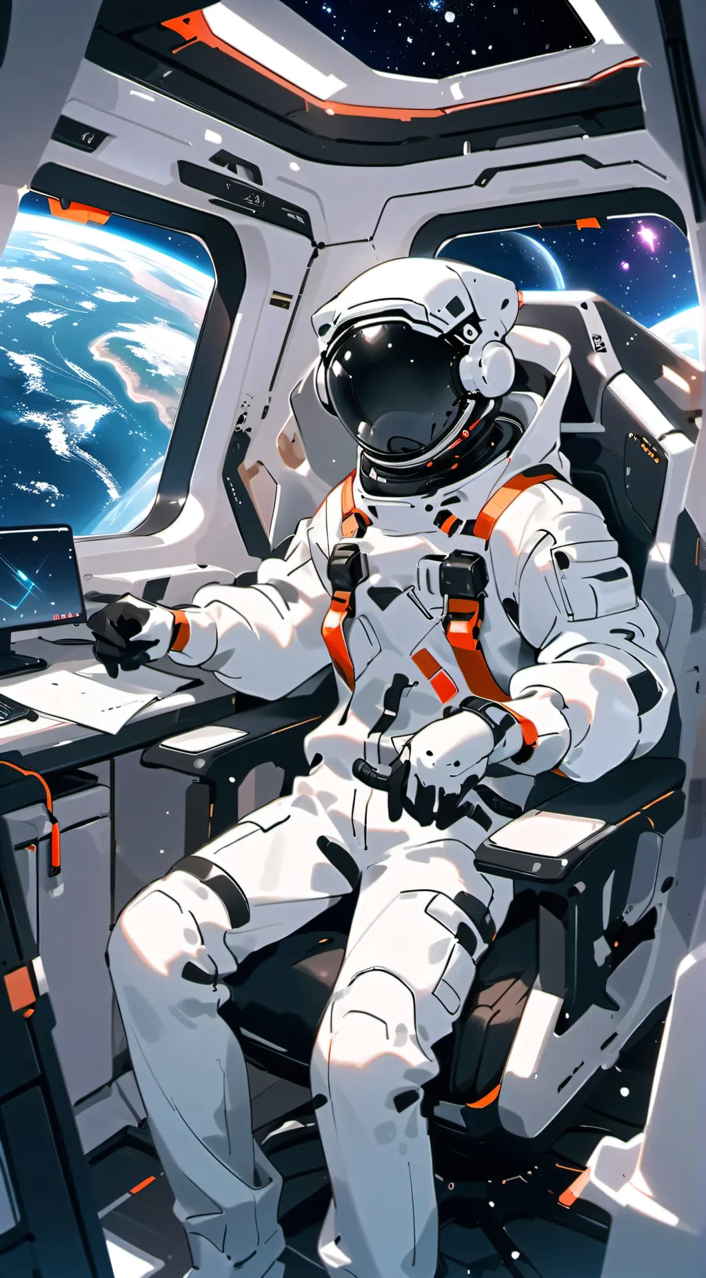 ai character: Spacecrew/White  background