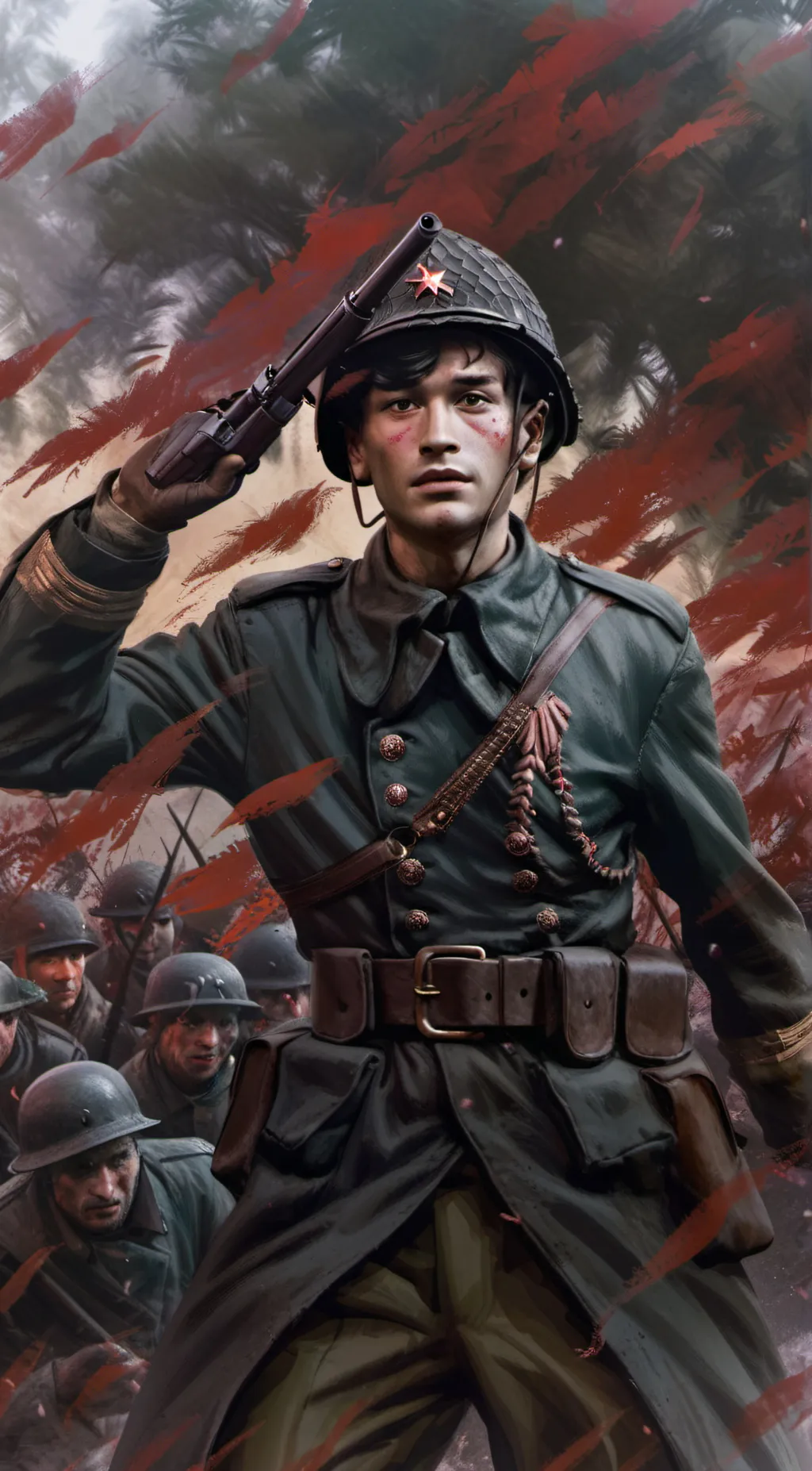 ai character: WW2 Soilder background