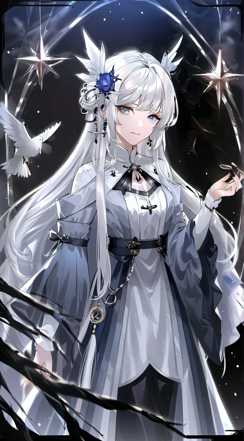 ai character: hope star background