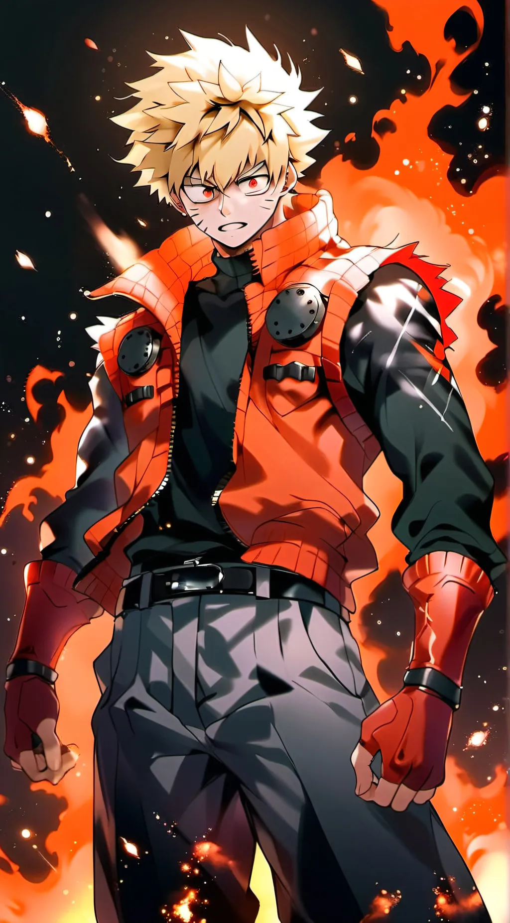 ai character: Bakugo  background