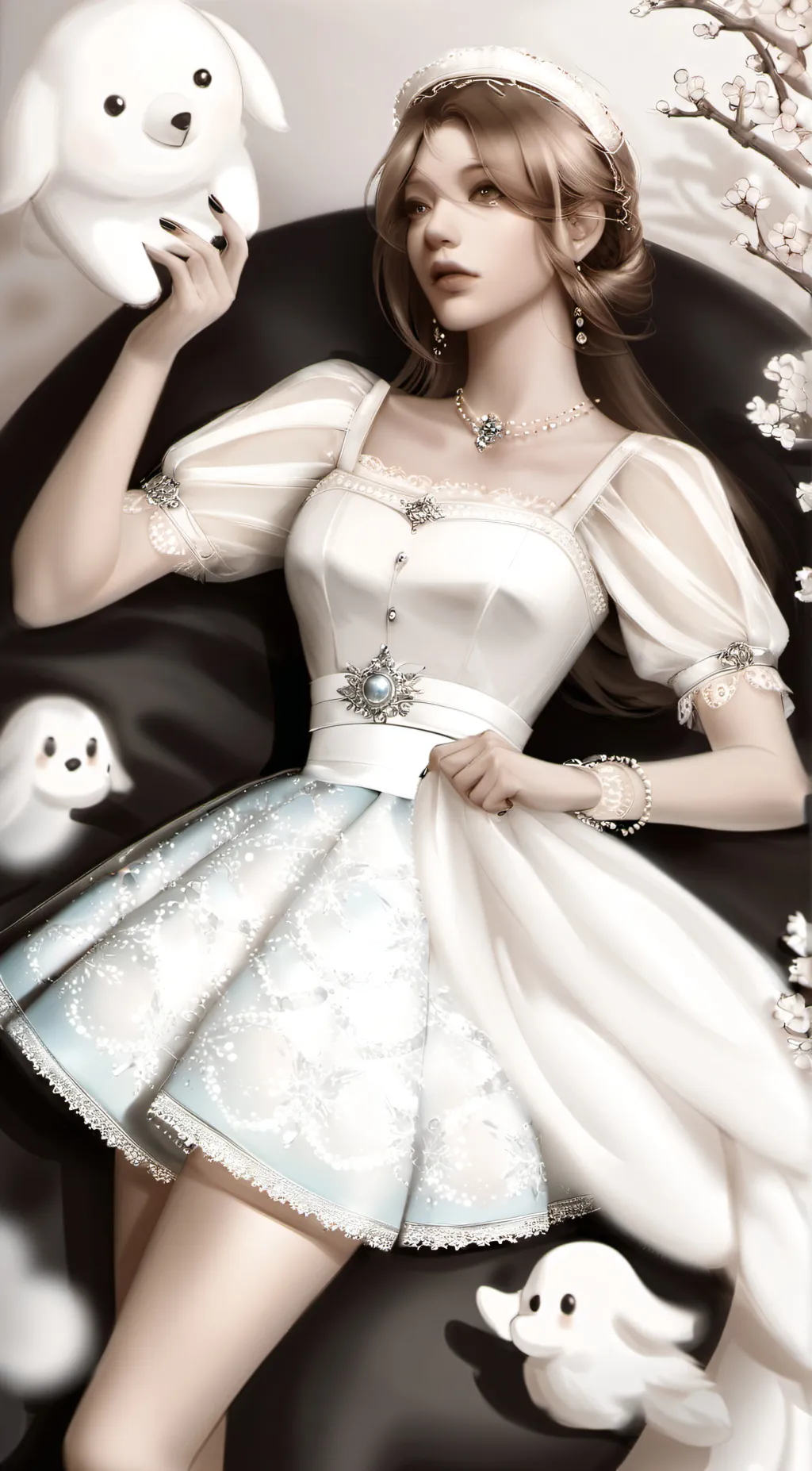 ai character: Luna background