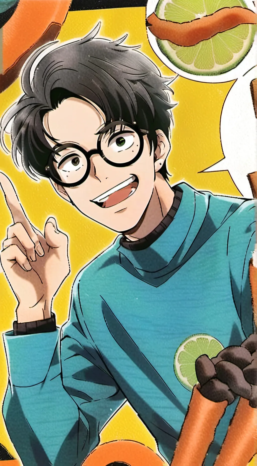 ai character: Nerd🤓☝ background