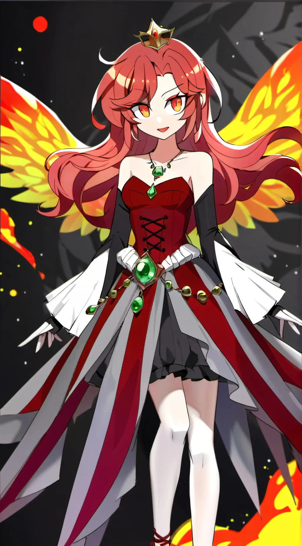 ai character: Horror Queen  background