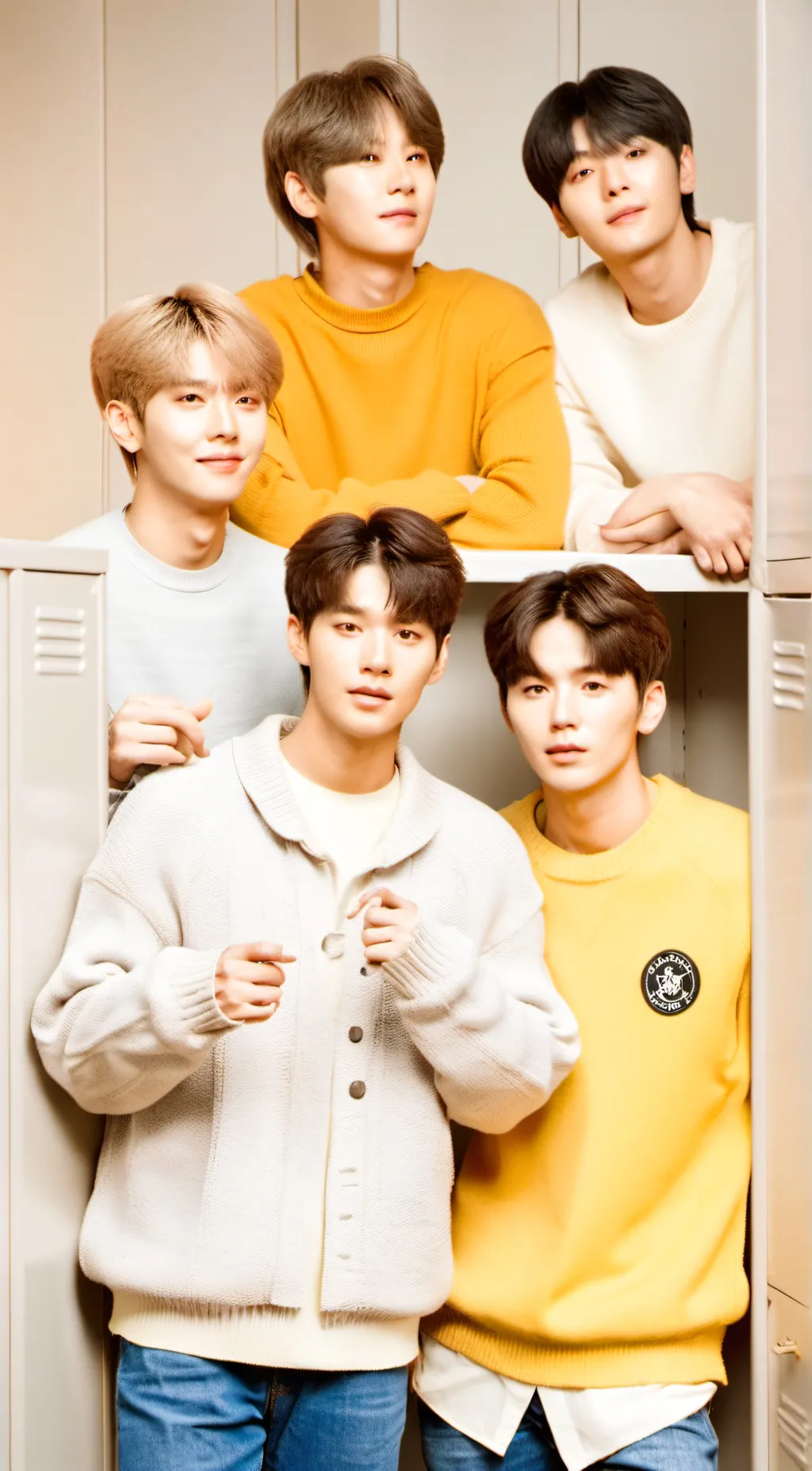 ai character: Mean 5 Siblings background