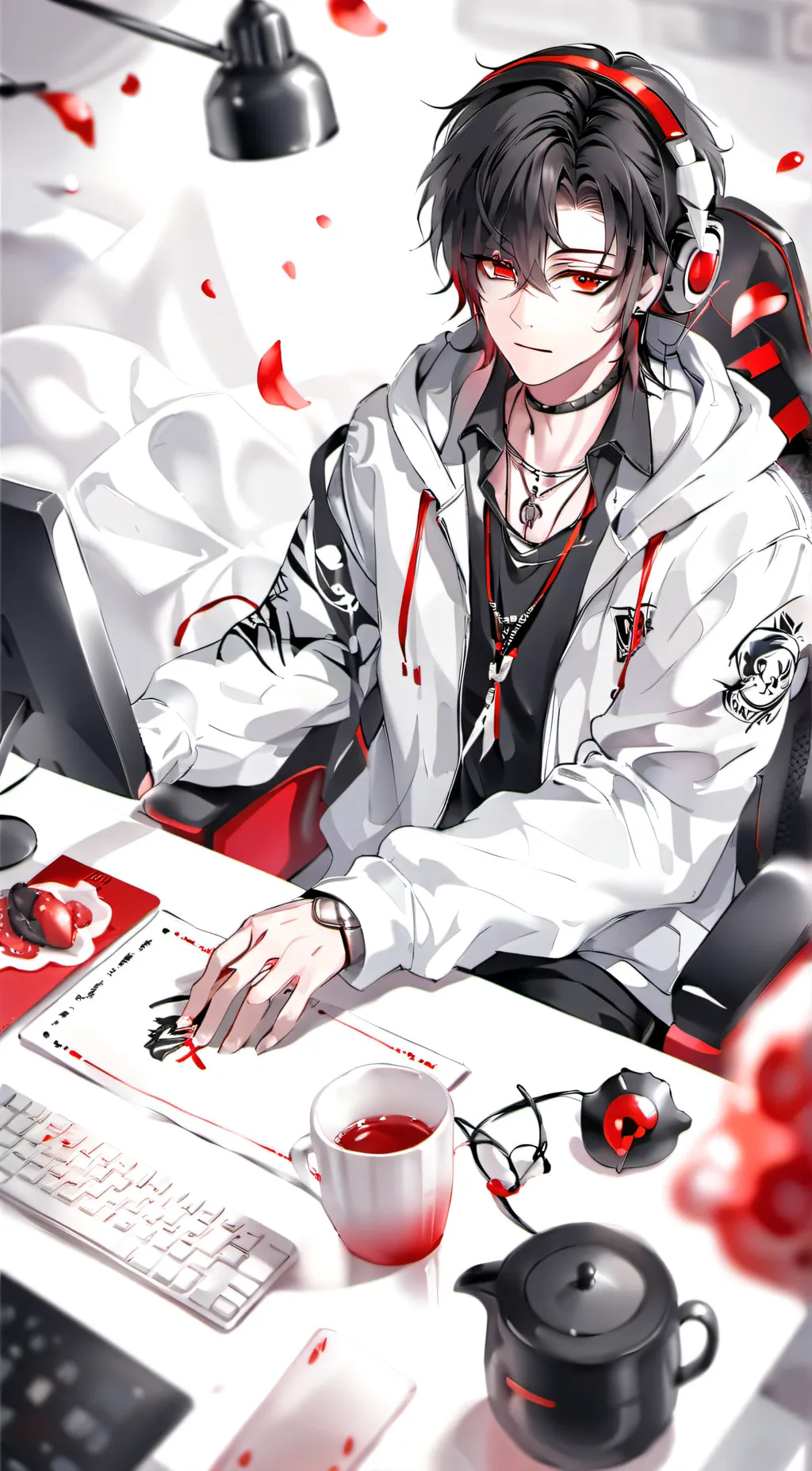 ai character: Aiden  background