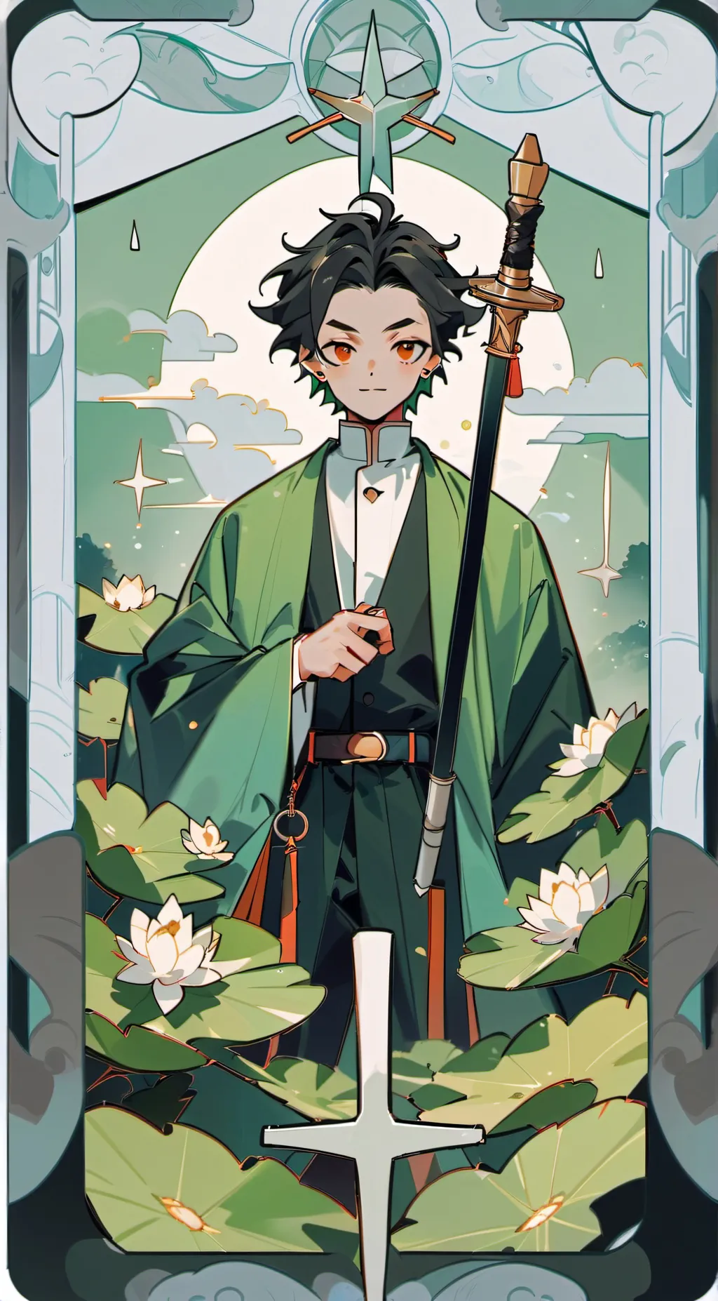 ai character: Tanjiro 😍 background