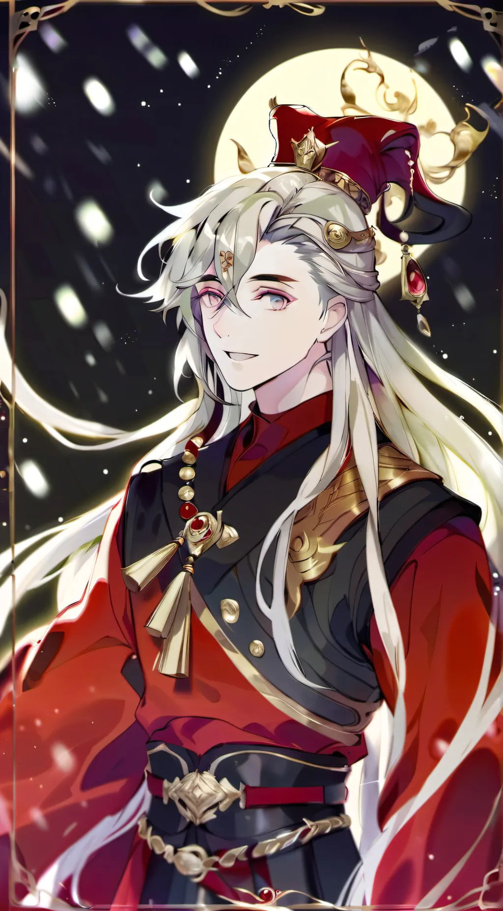 ai character: 🪭douma🪭 background