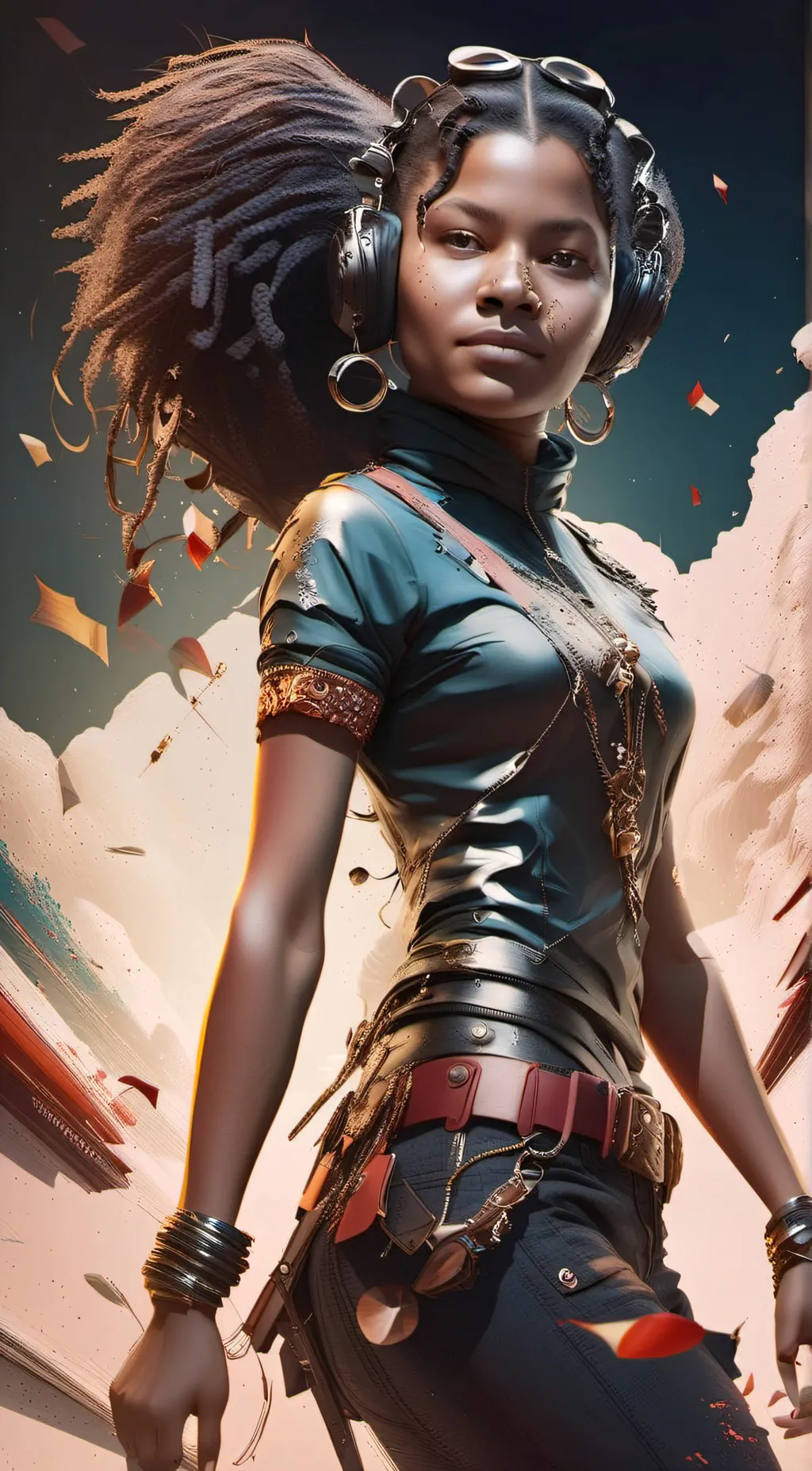 ai character: nique background