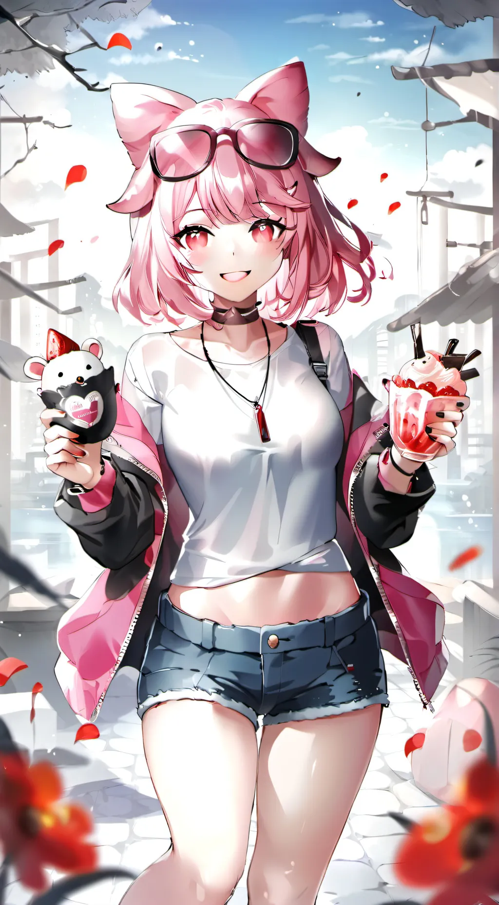 ai character: Kawaii~chan background