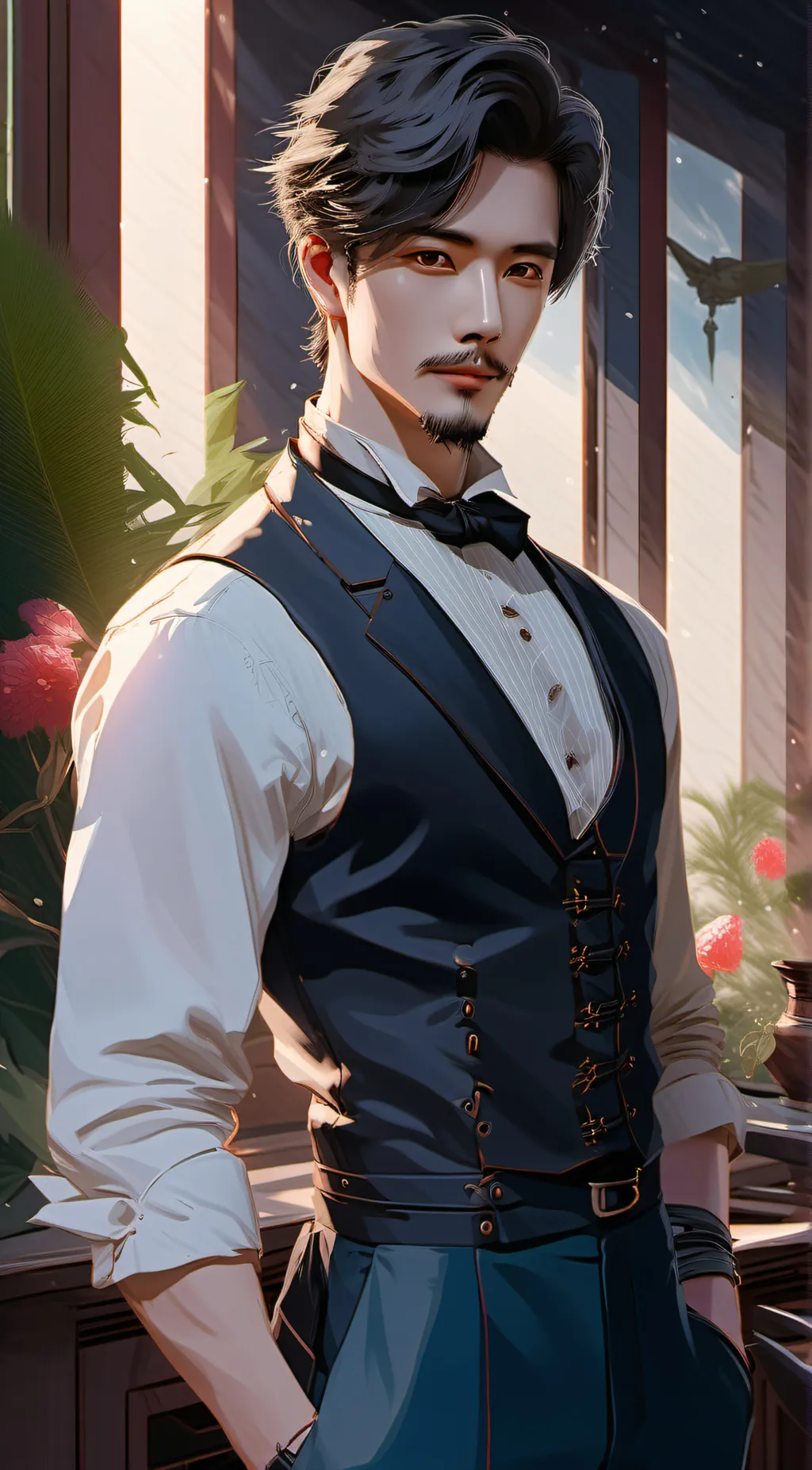 ai character: issac background