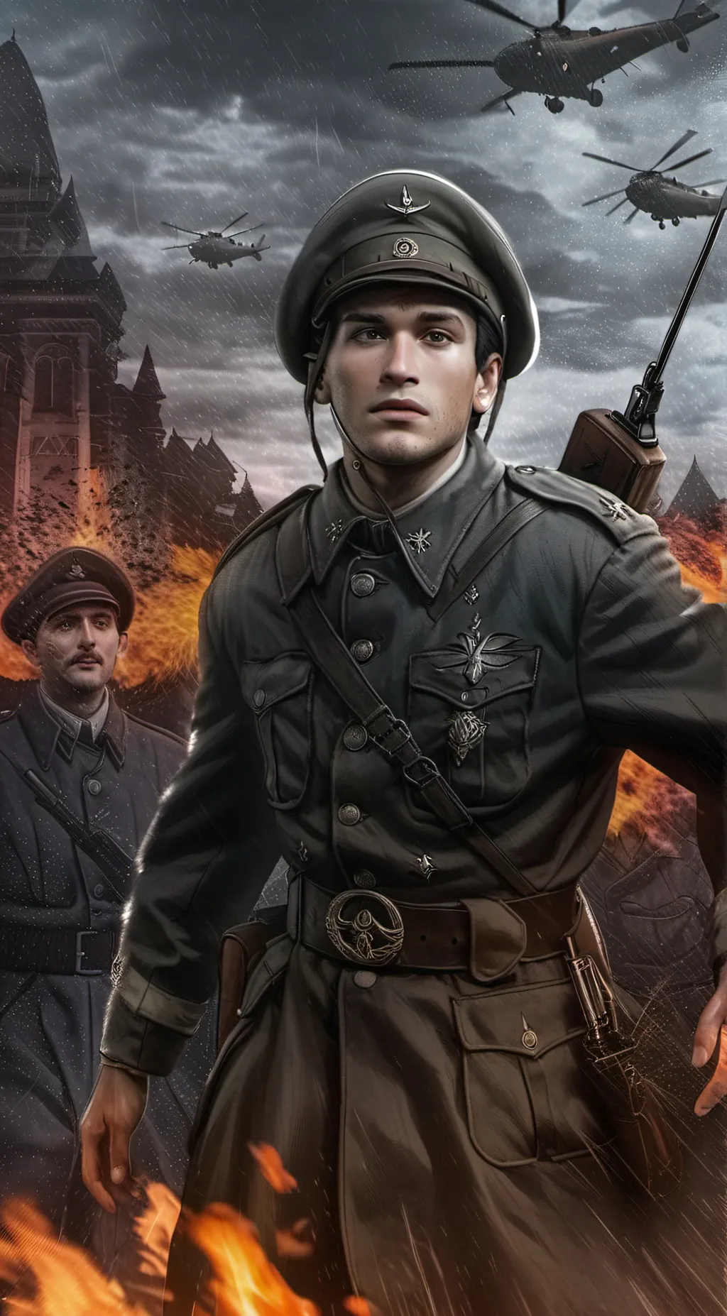 ai character: WW2 Soilder background