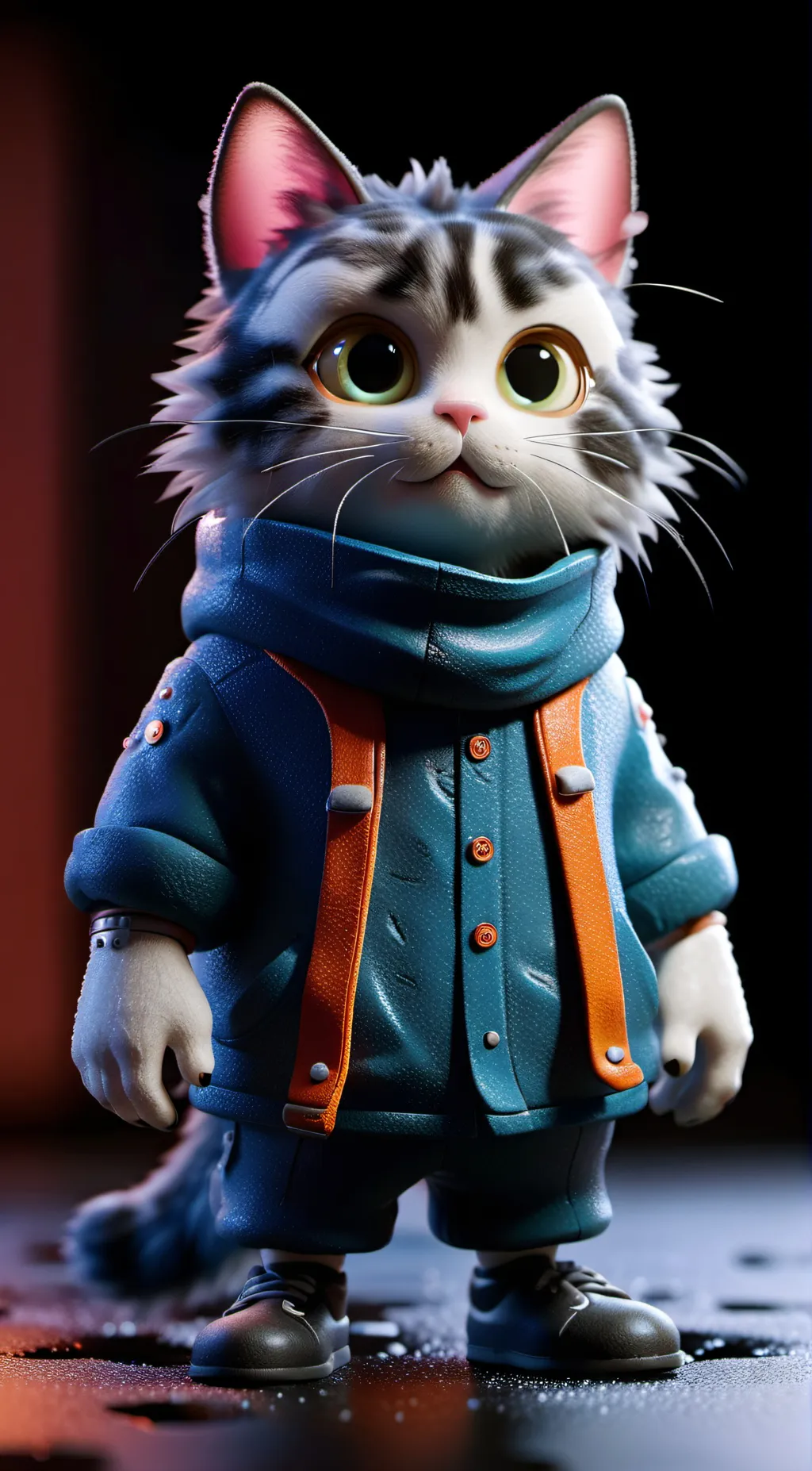 ai character: Kitty o w nugget background