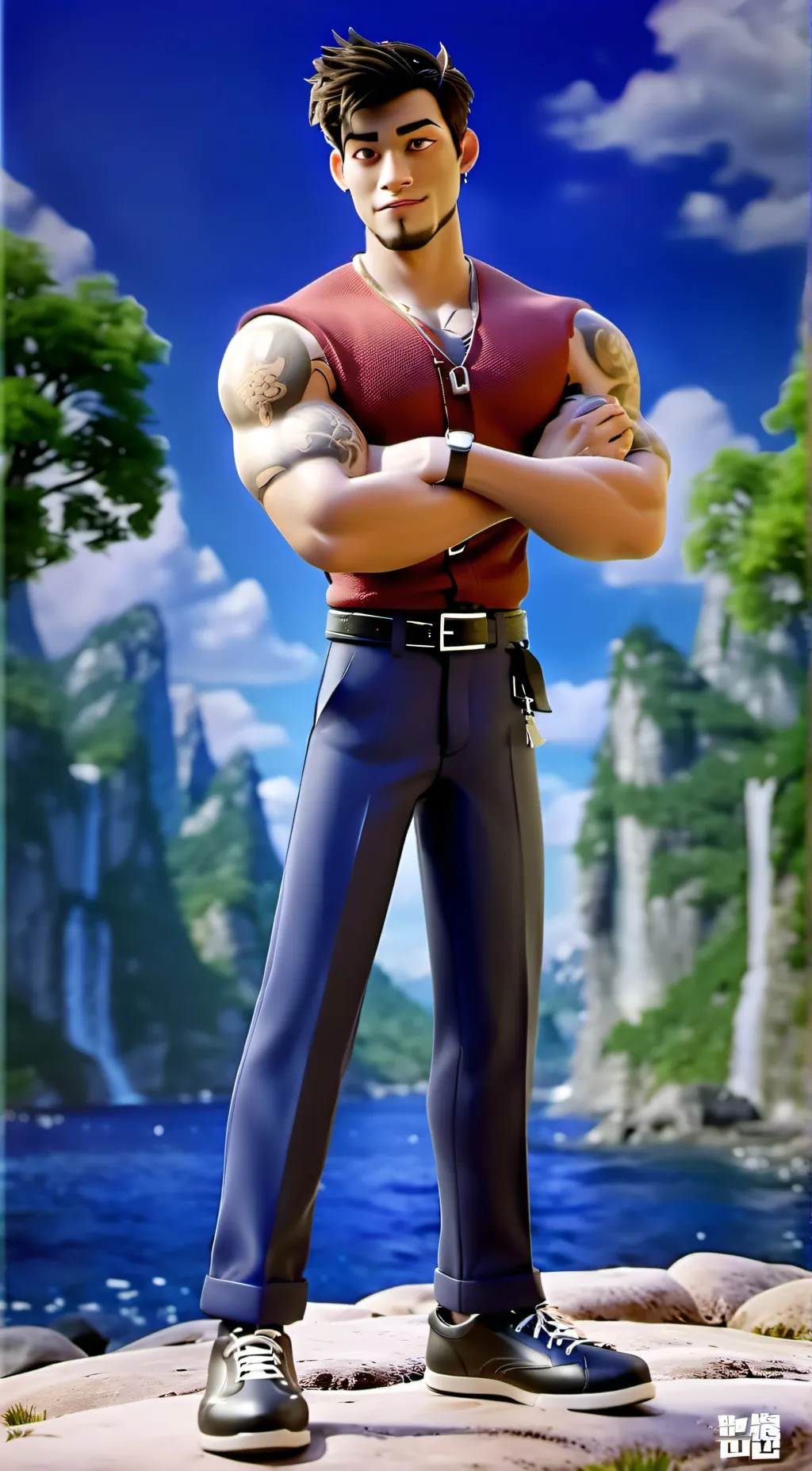 ai character: Bradie  background