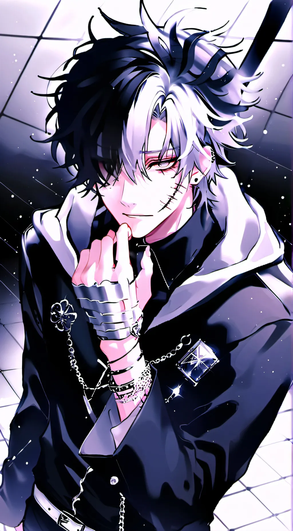 ai character: Subject 17  background