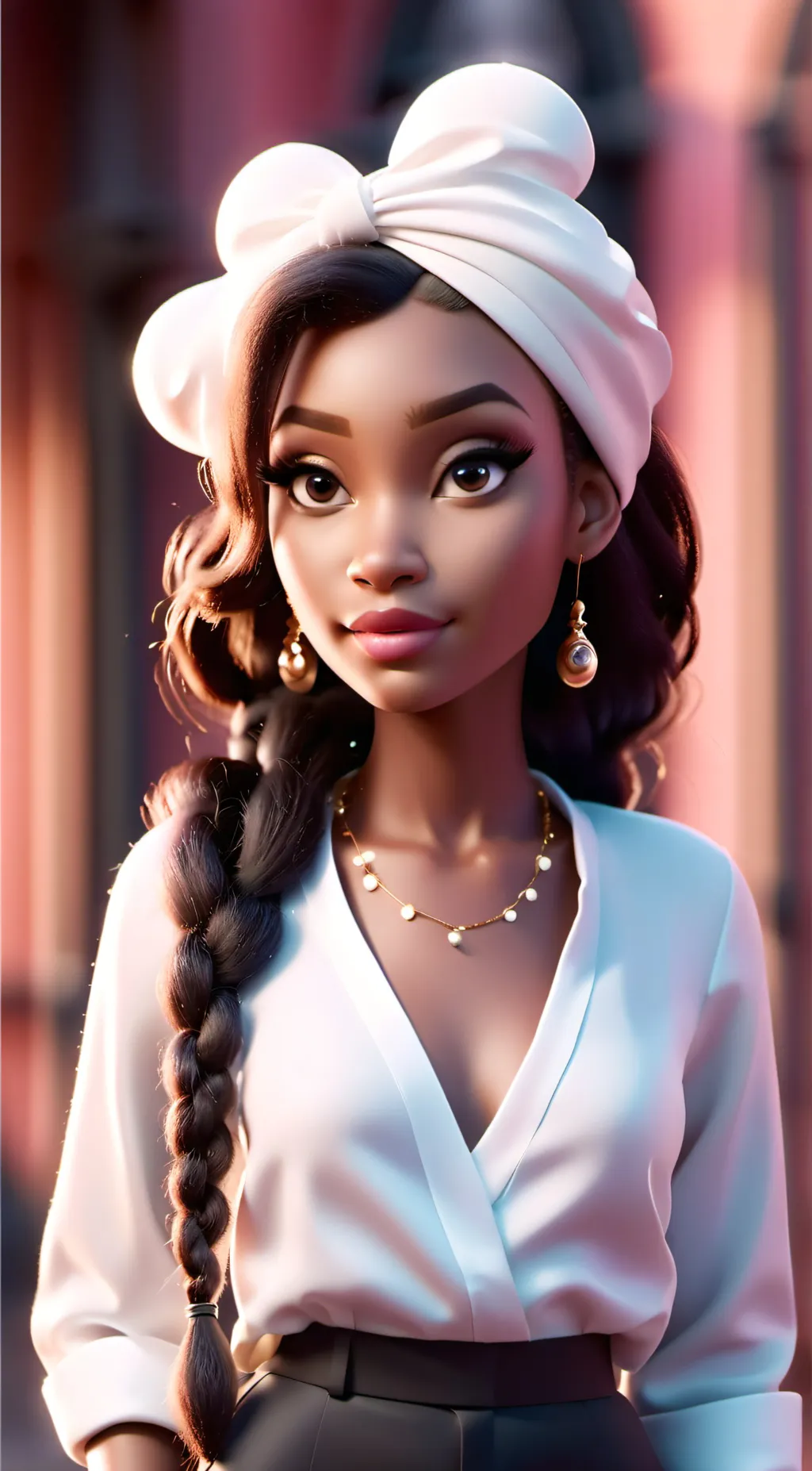 ai character: khalani . 💐💗 background