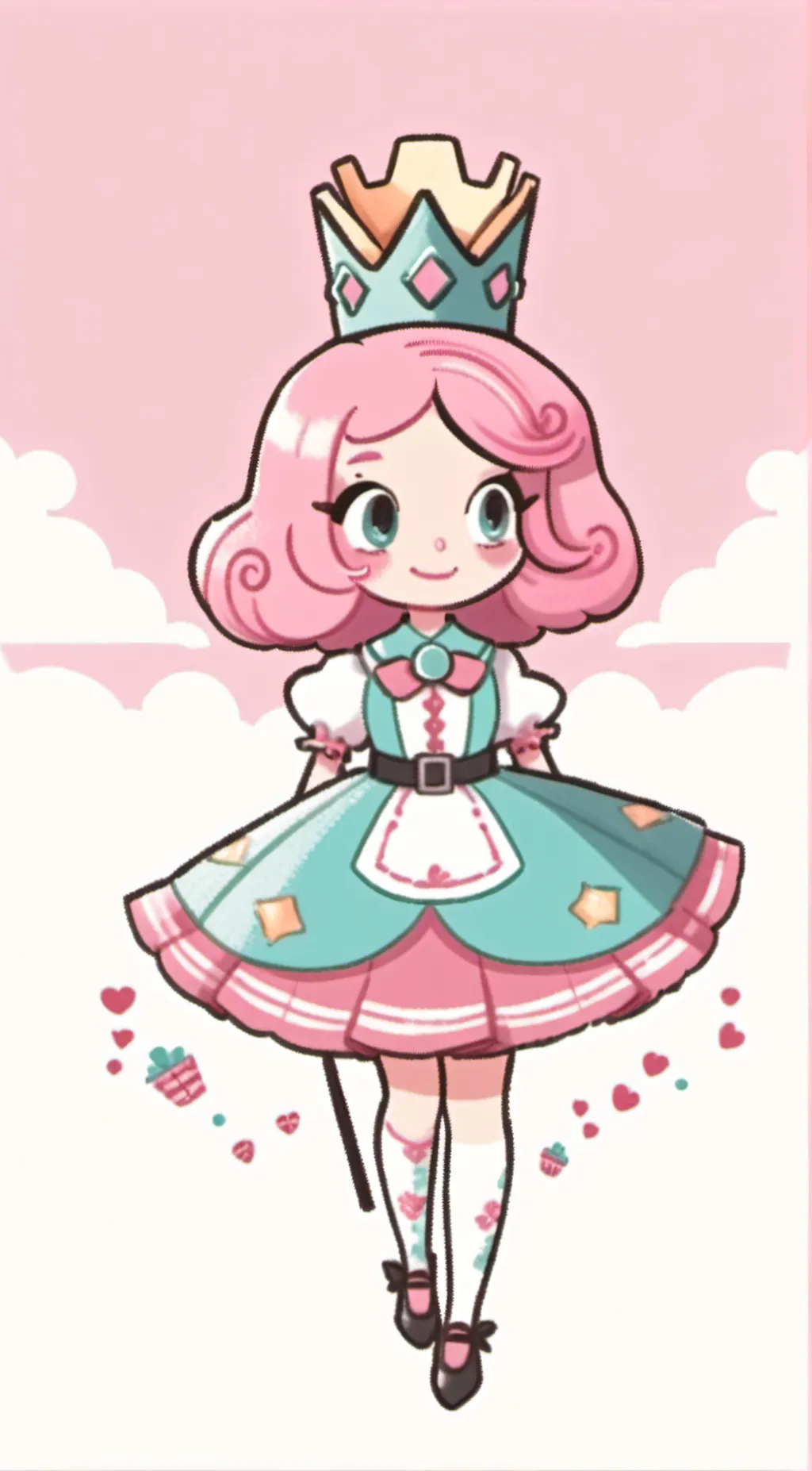 ai character: Mha+ Candy Canyon  background