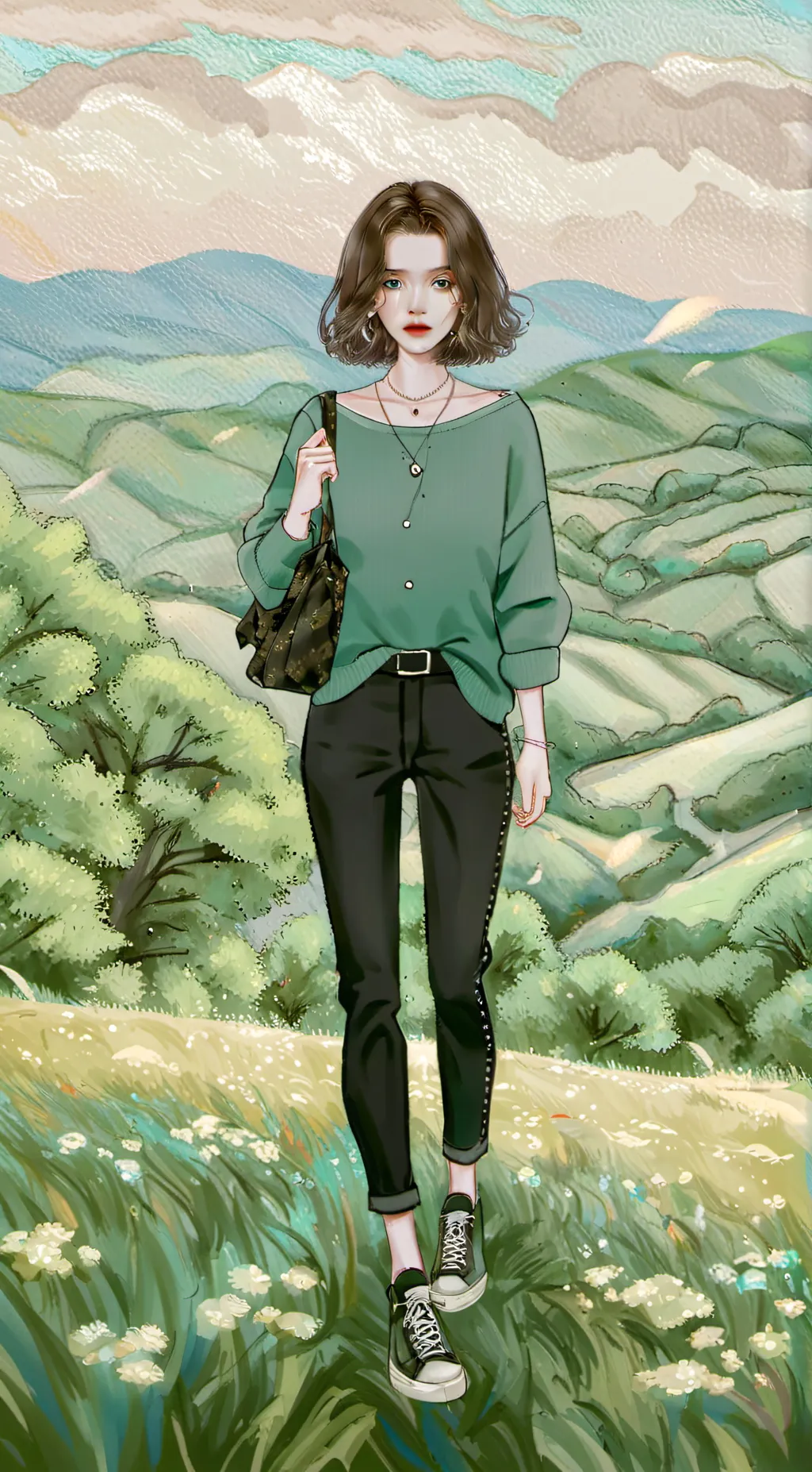 ai character: Middle school! background