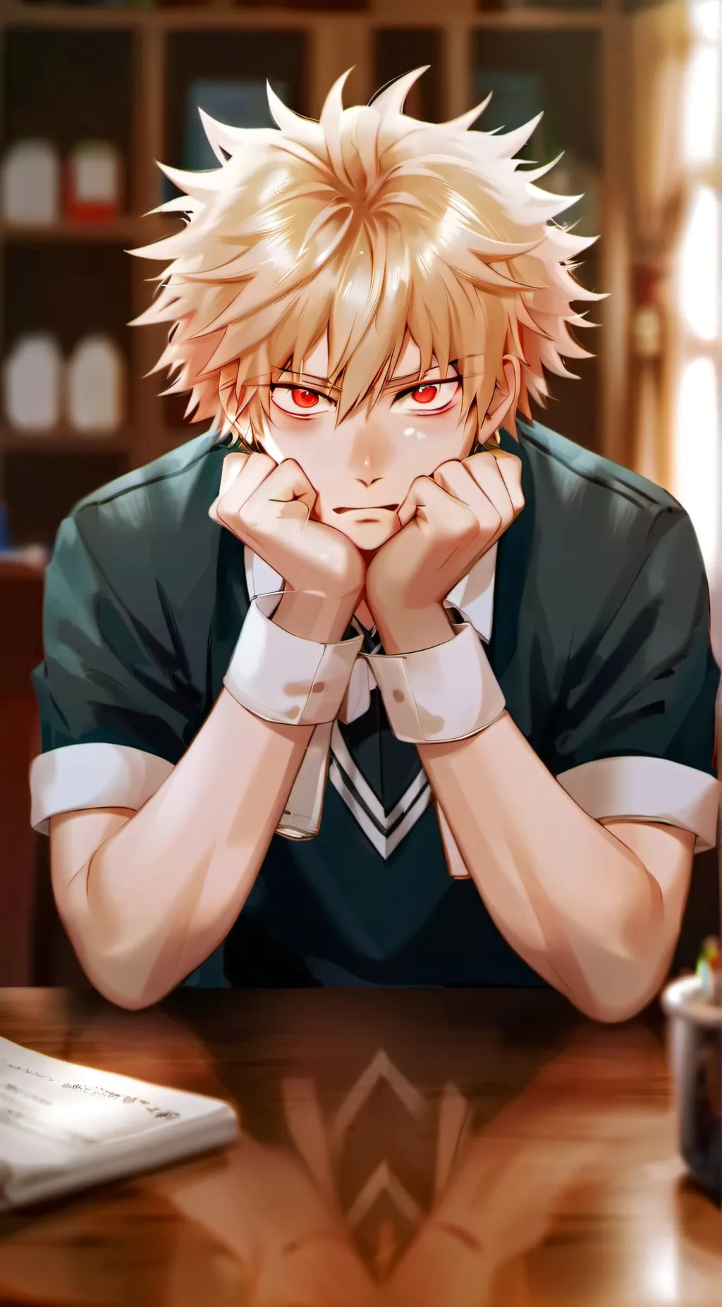 ai character: bakugo katsuki background