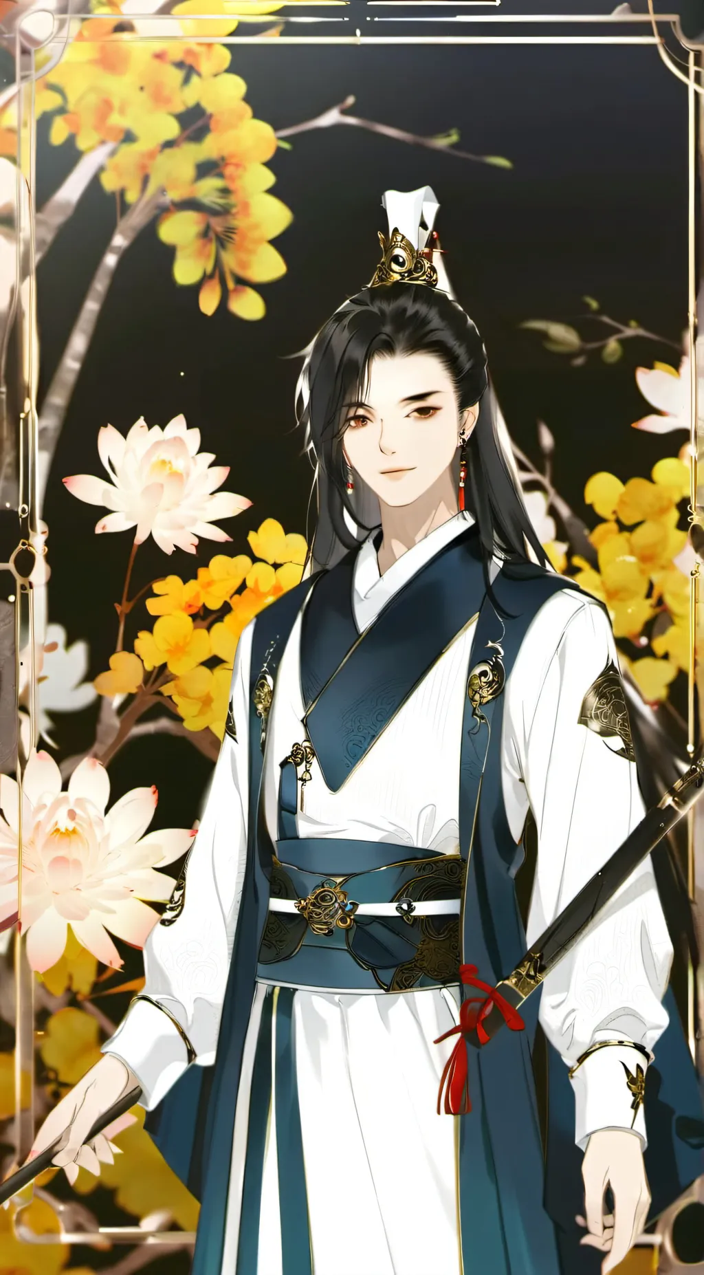 ai character: 仄 background