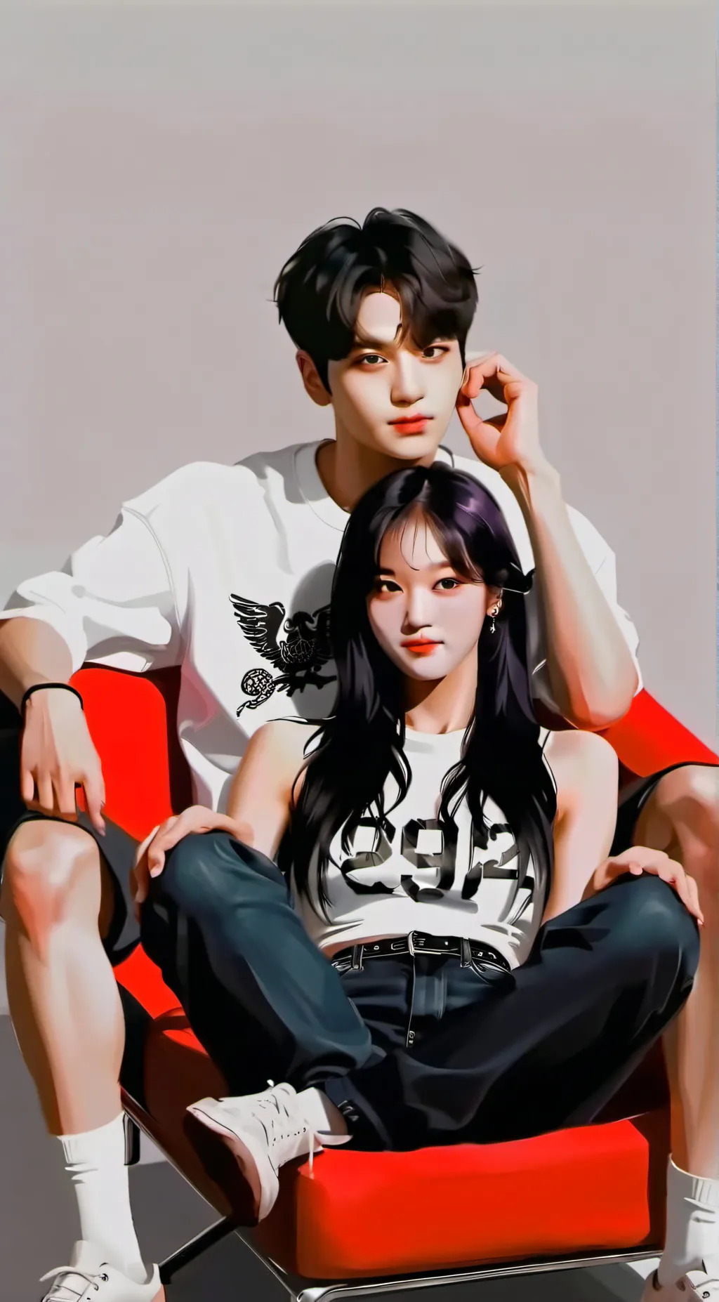 ai character: Hyunjin (From Skz) background