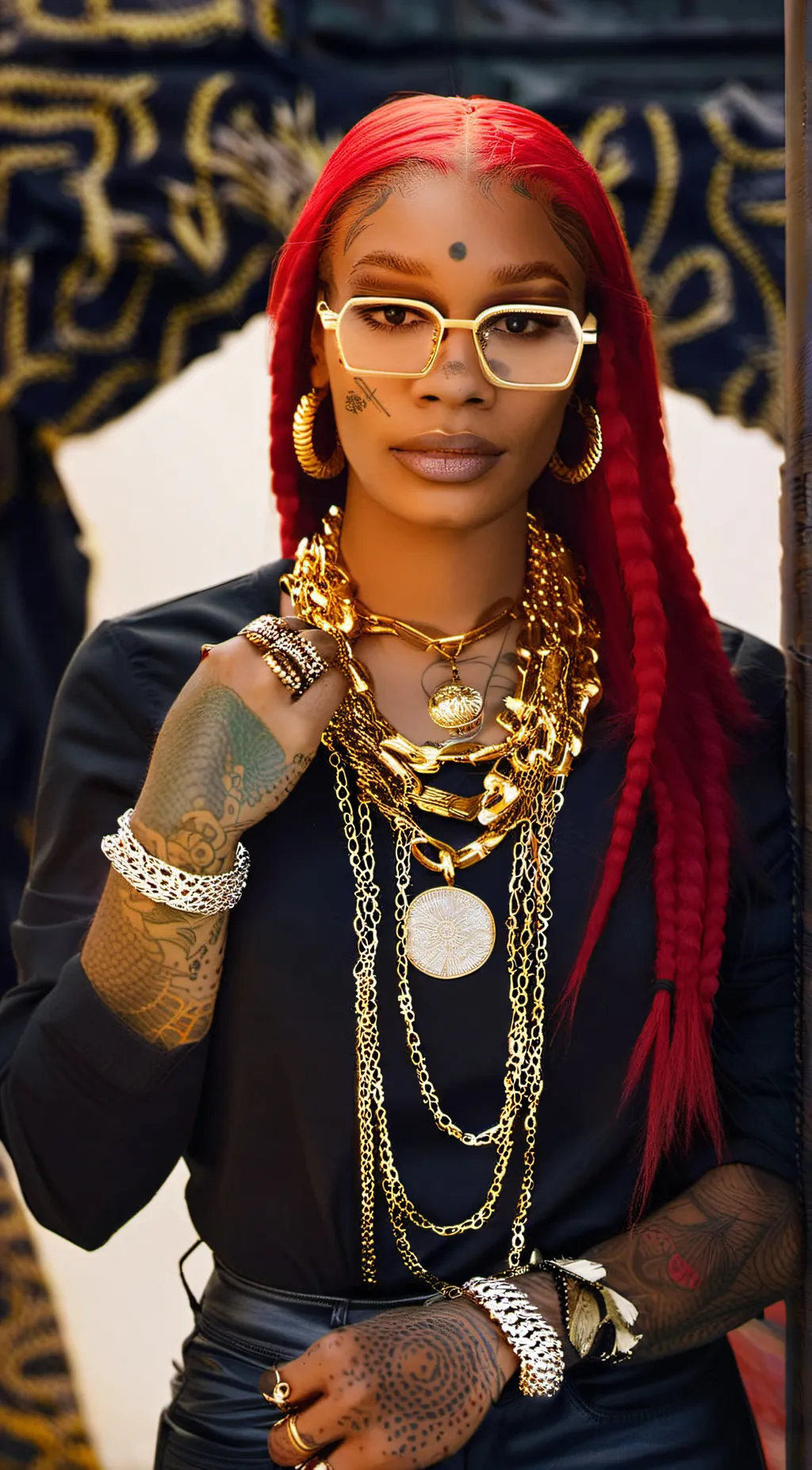 ai character: Sexyy Red background