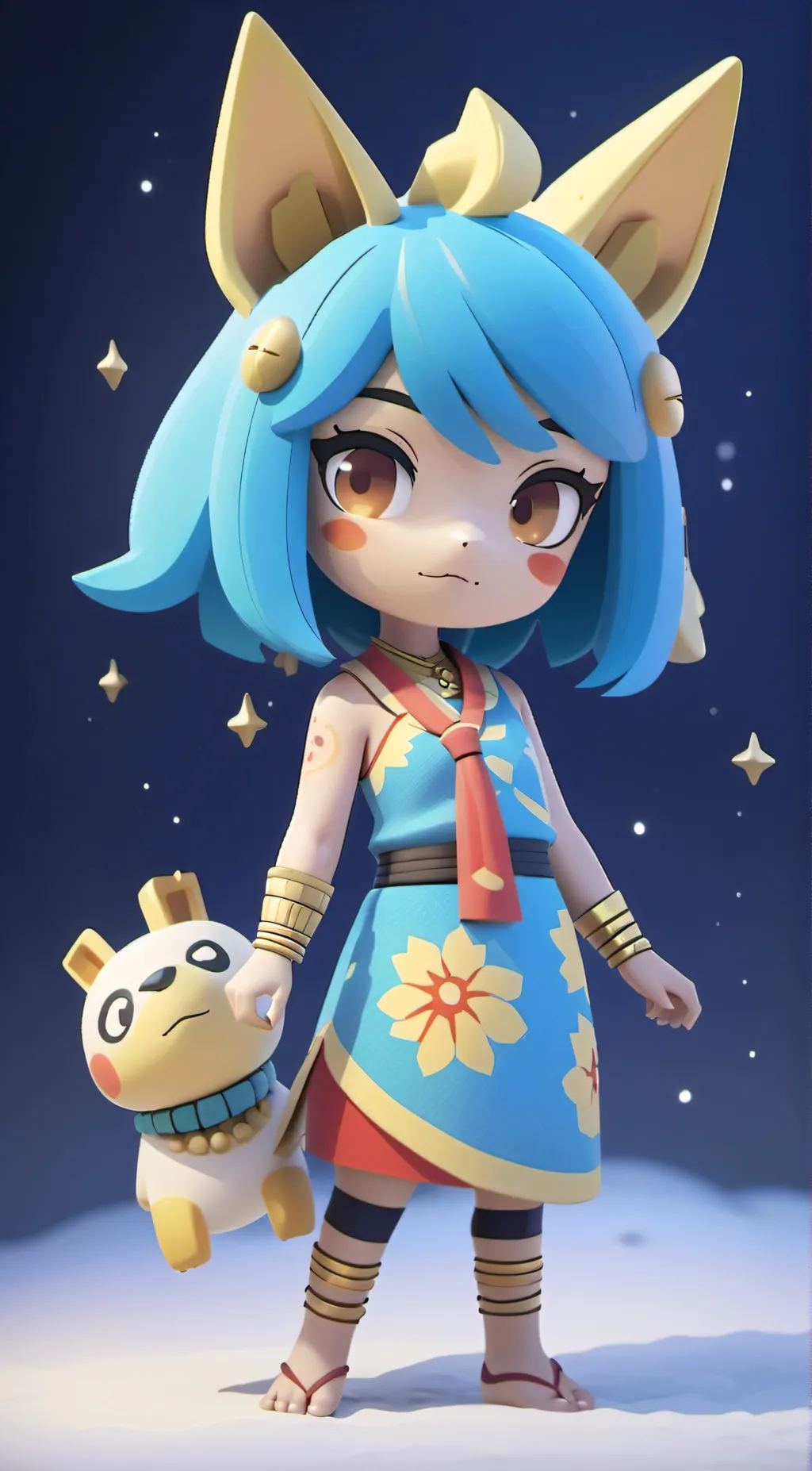ai character: Ankha background