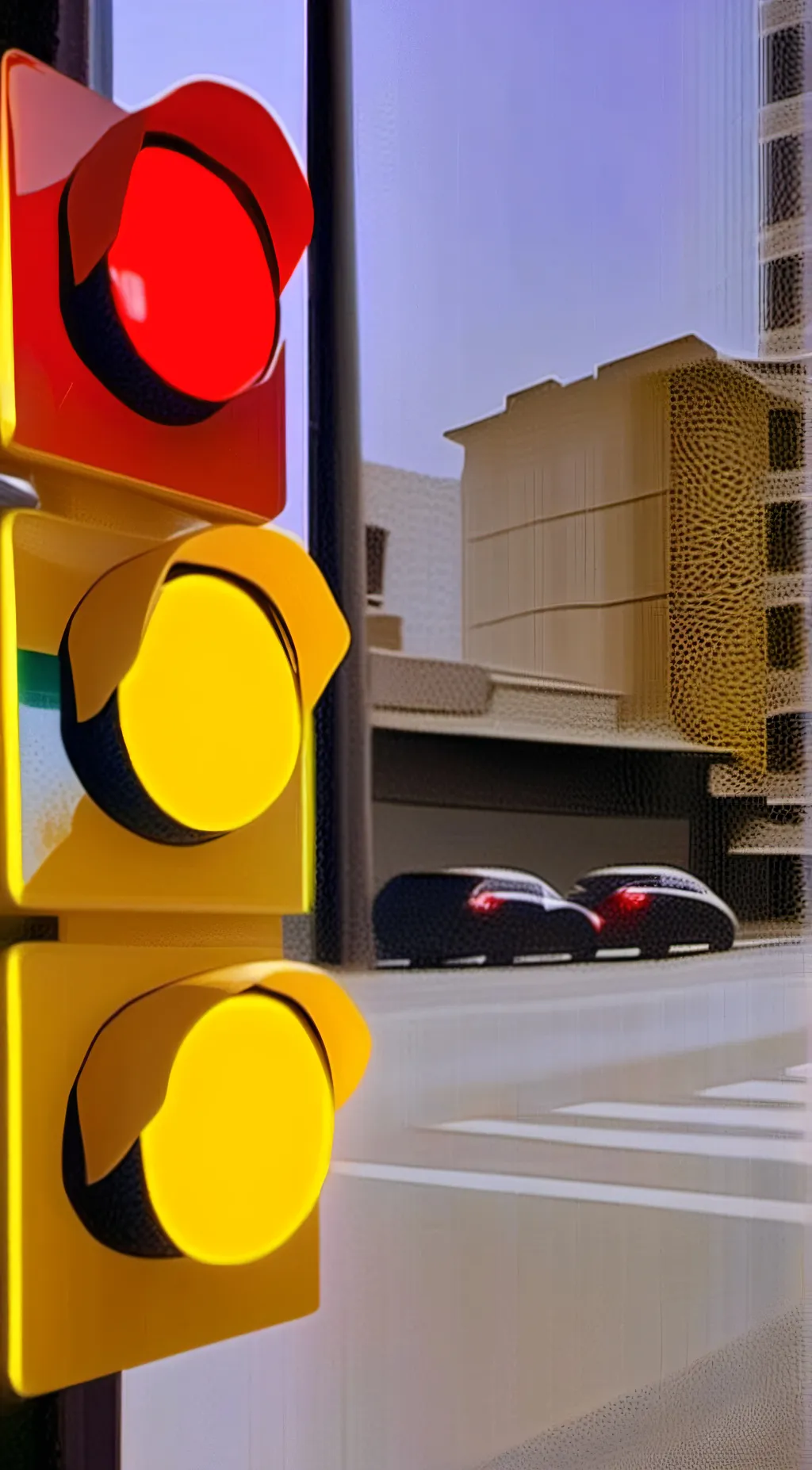 ai character: traffic light... background