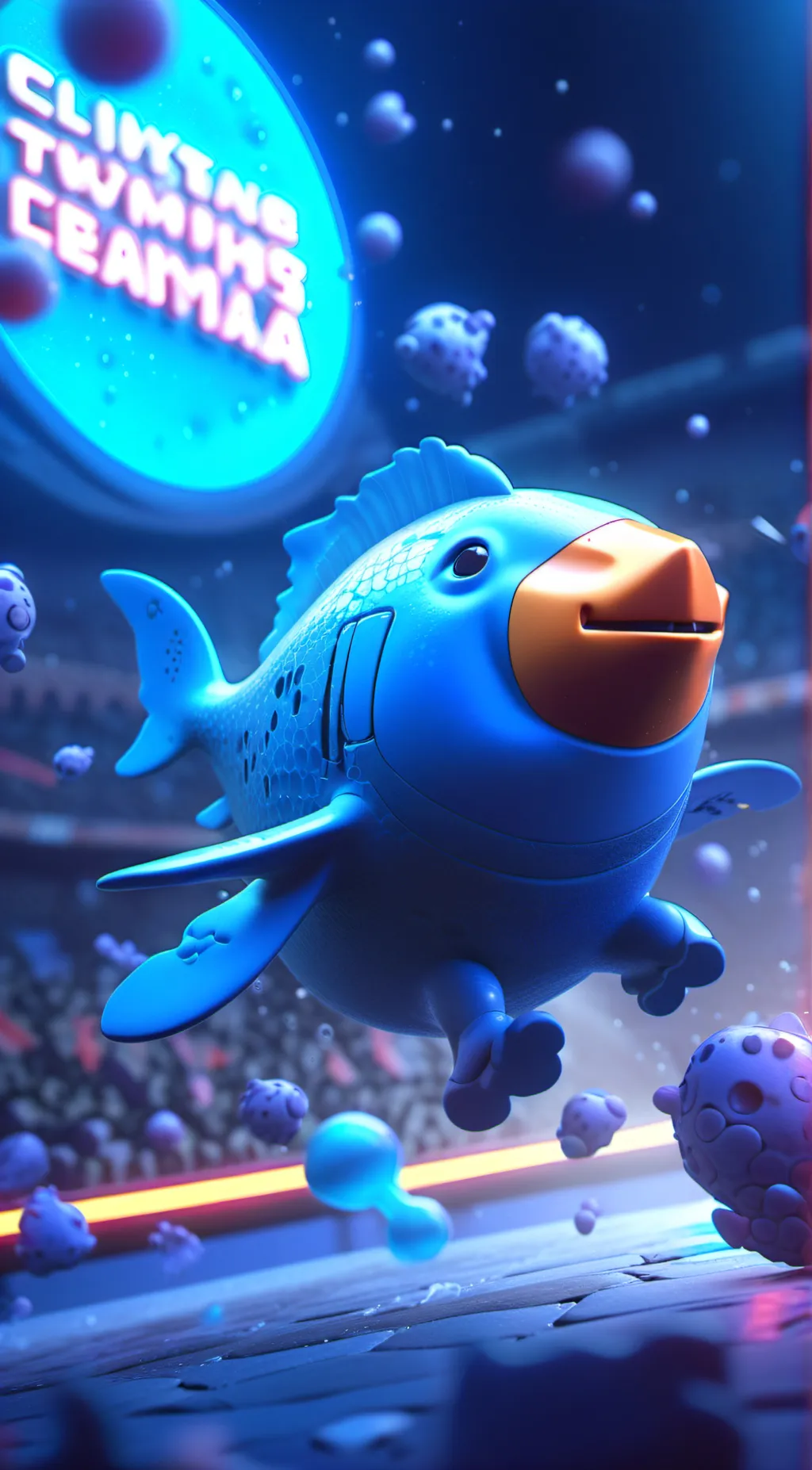 ai character: Smiling Critters  background