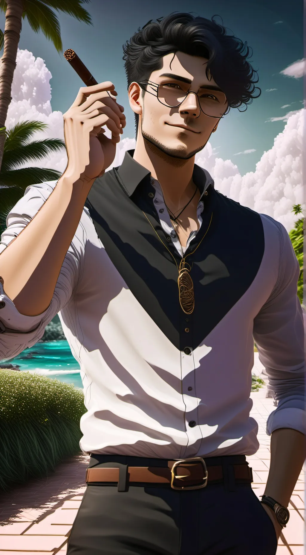 ai character: Max  background