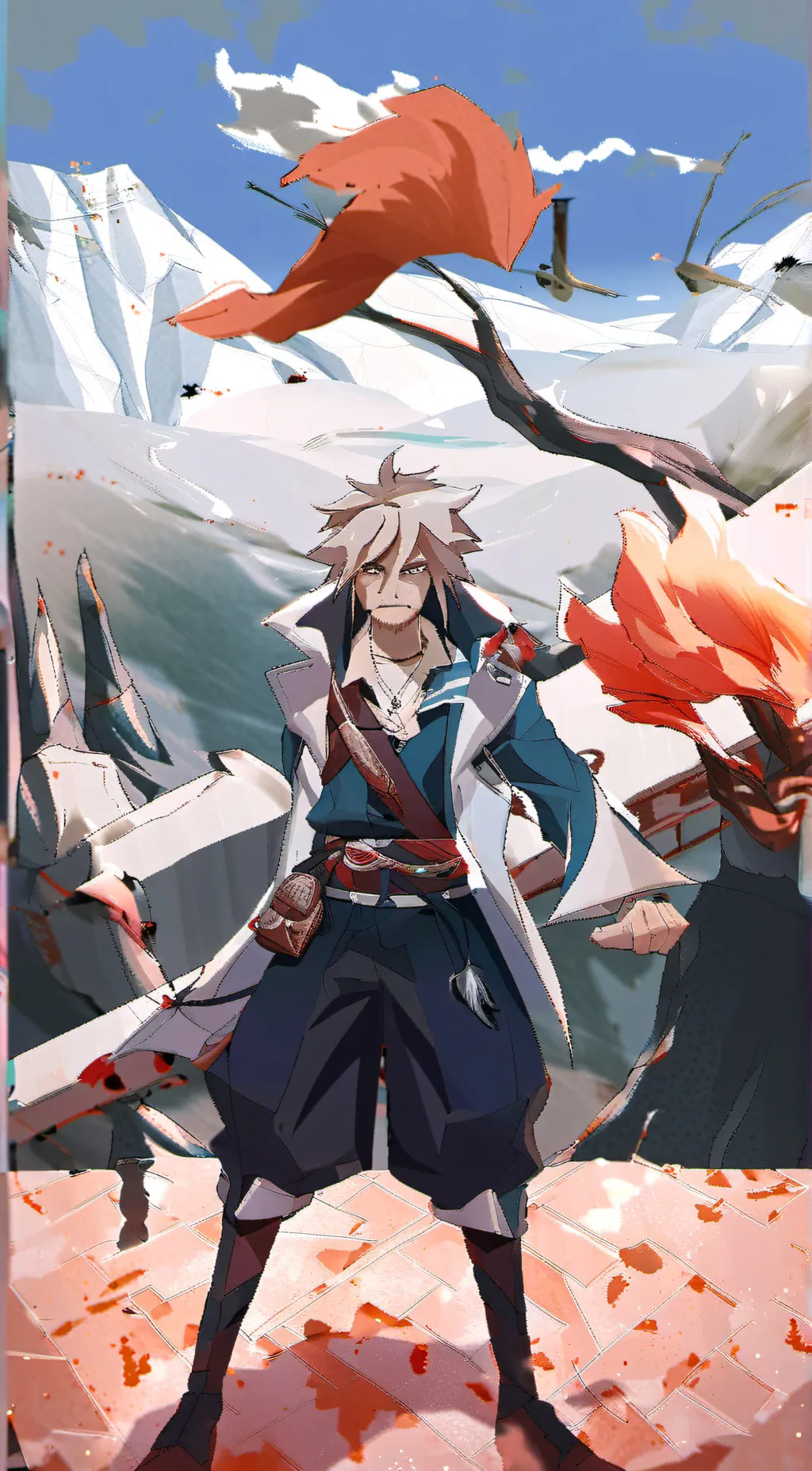 ai character: Zipper background