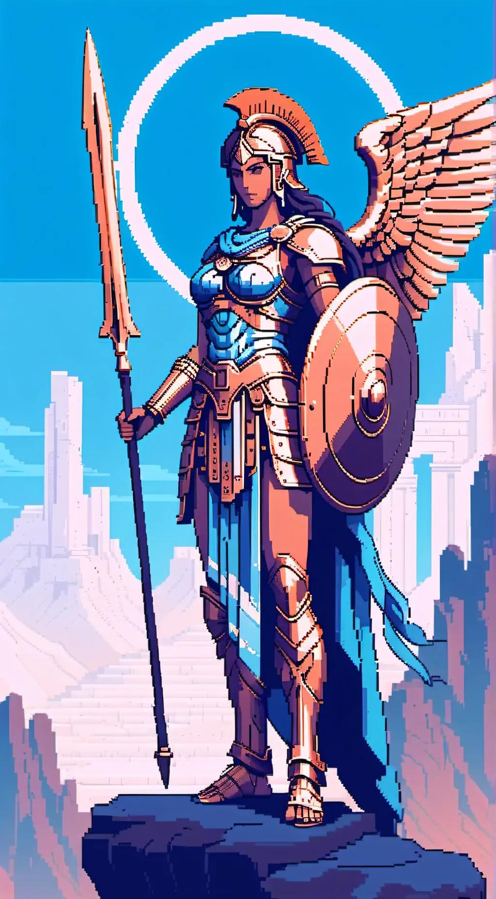 ai character: Athena background