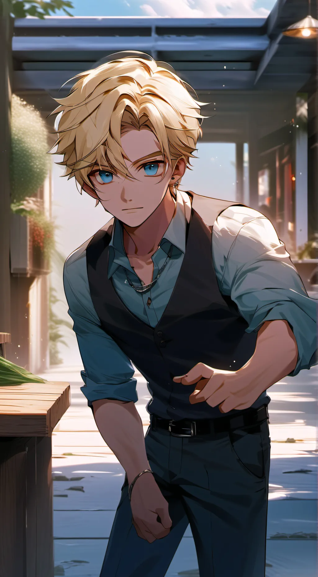 ai character: adam background