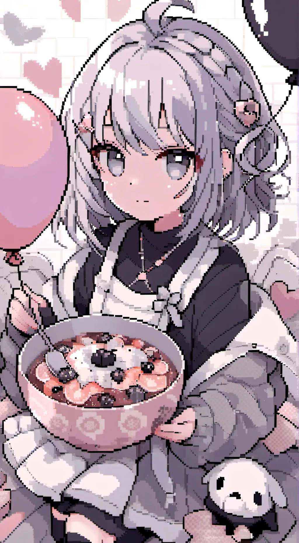 ai character: Bonnies bakery background