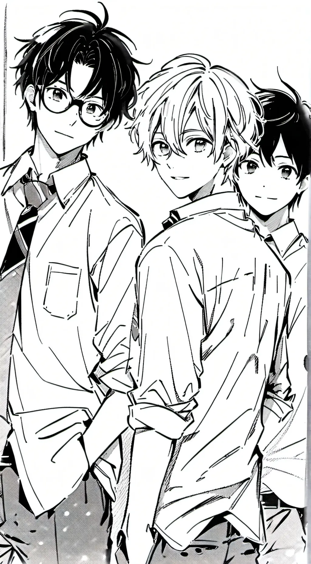 ai character: Matt Andy and Tim background