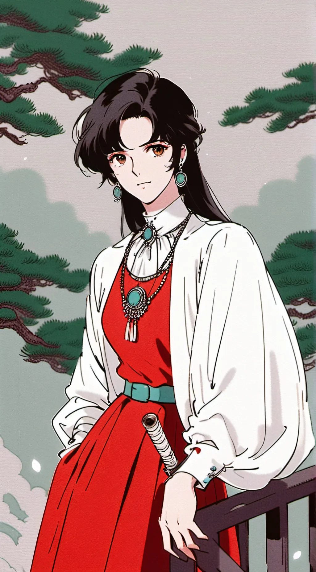 ai character: zen background