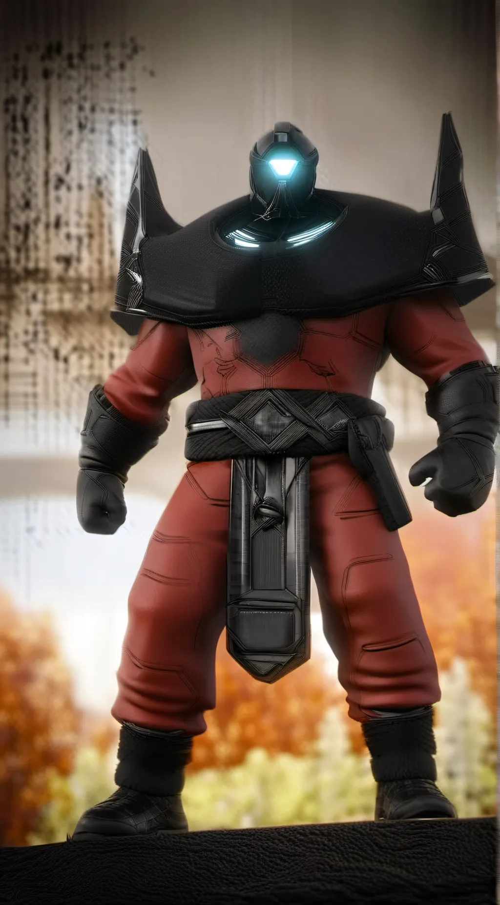 ai character: Titan camera  background