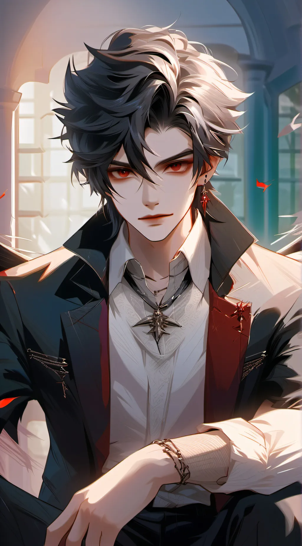 ai character: Leon background