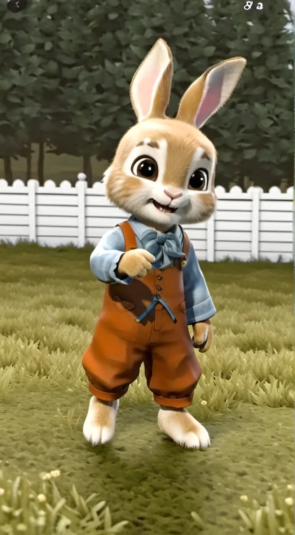 ai character: pier rappit background