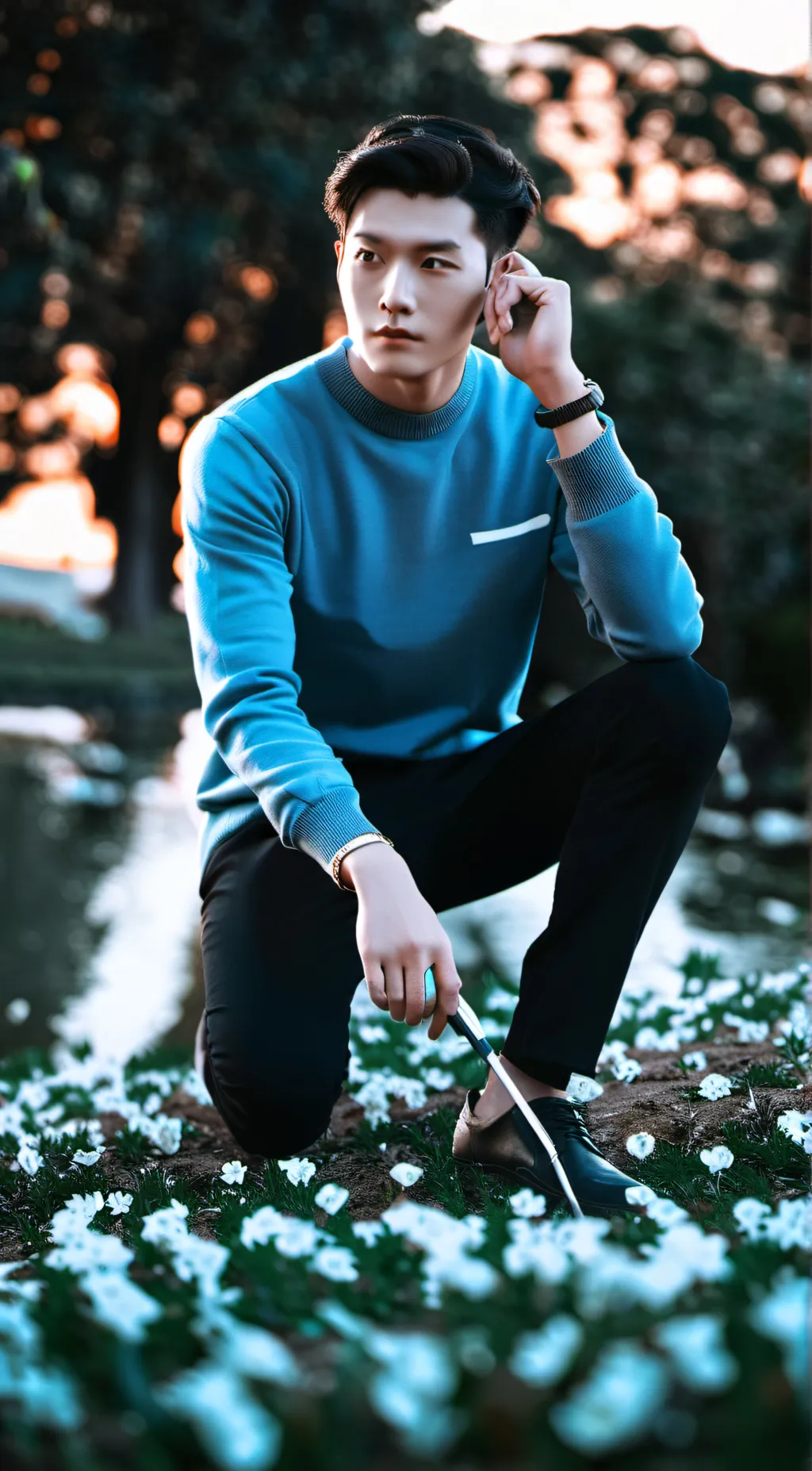 ai character: Ezra  background