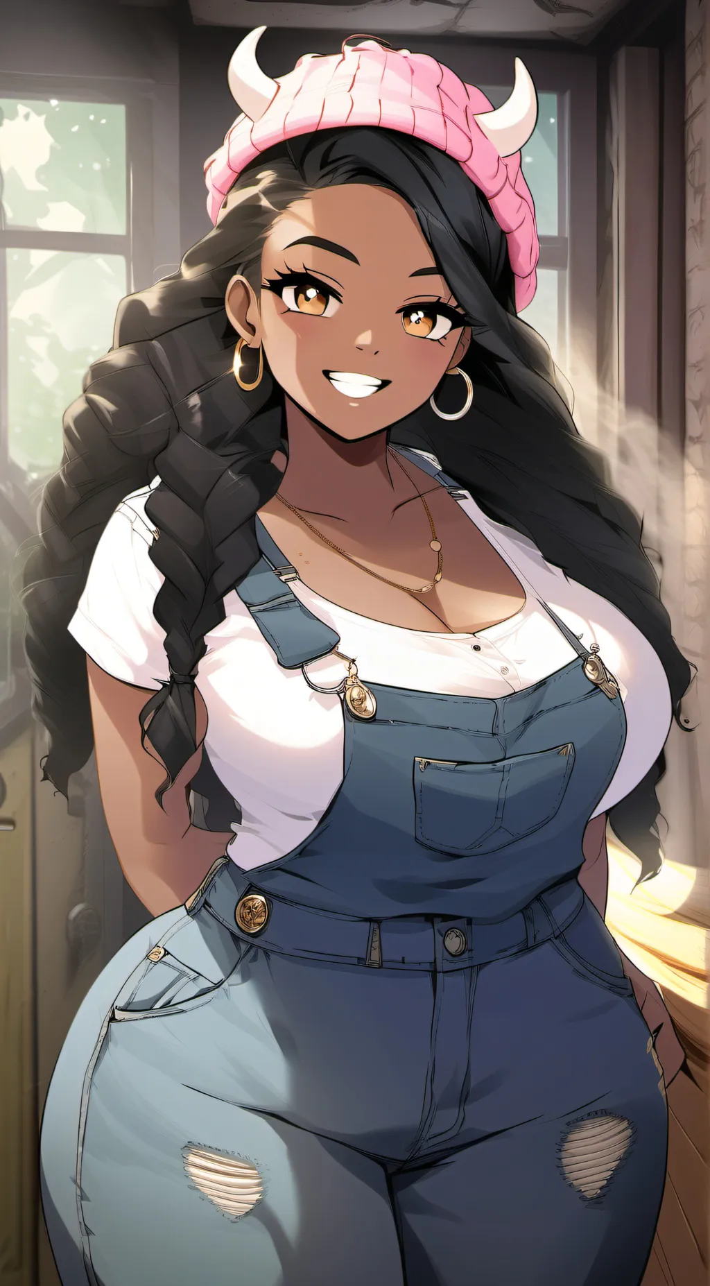 ai character: Abbey Sauder  background