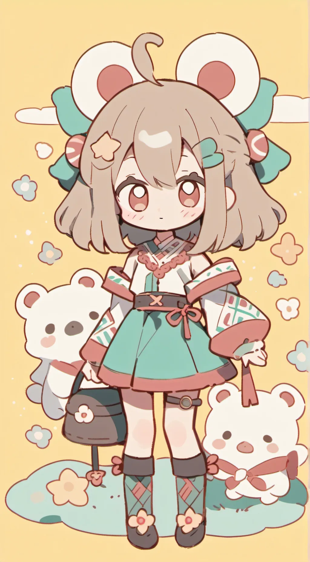 ai character: Cutie  background